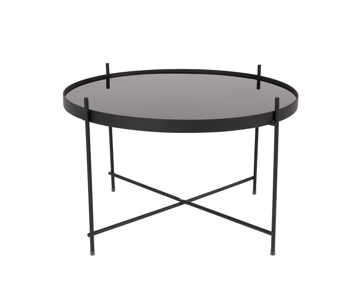Table basse design ronde L noir Table basse design ronde L noir