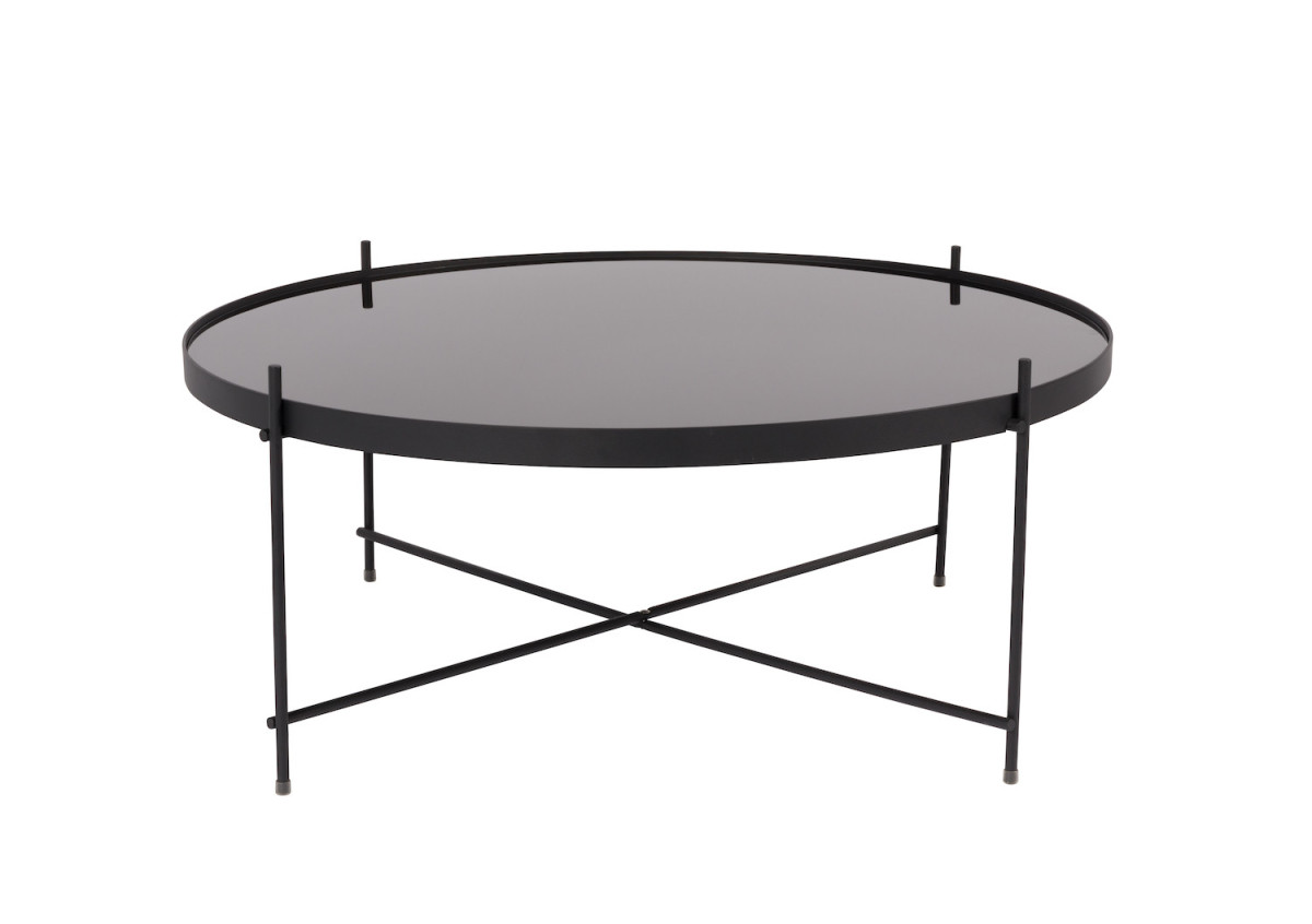 Table d’appoint XXL en métal noir