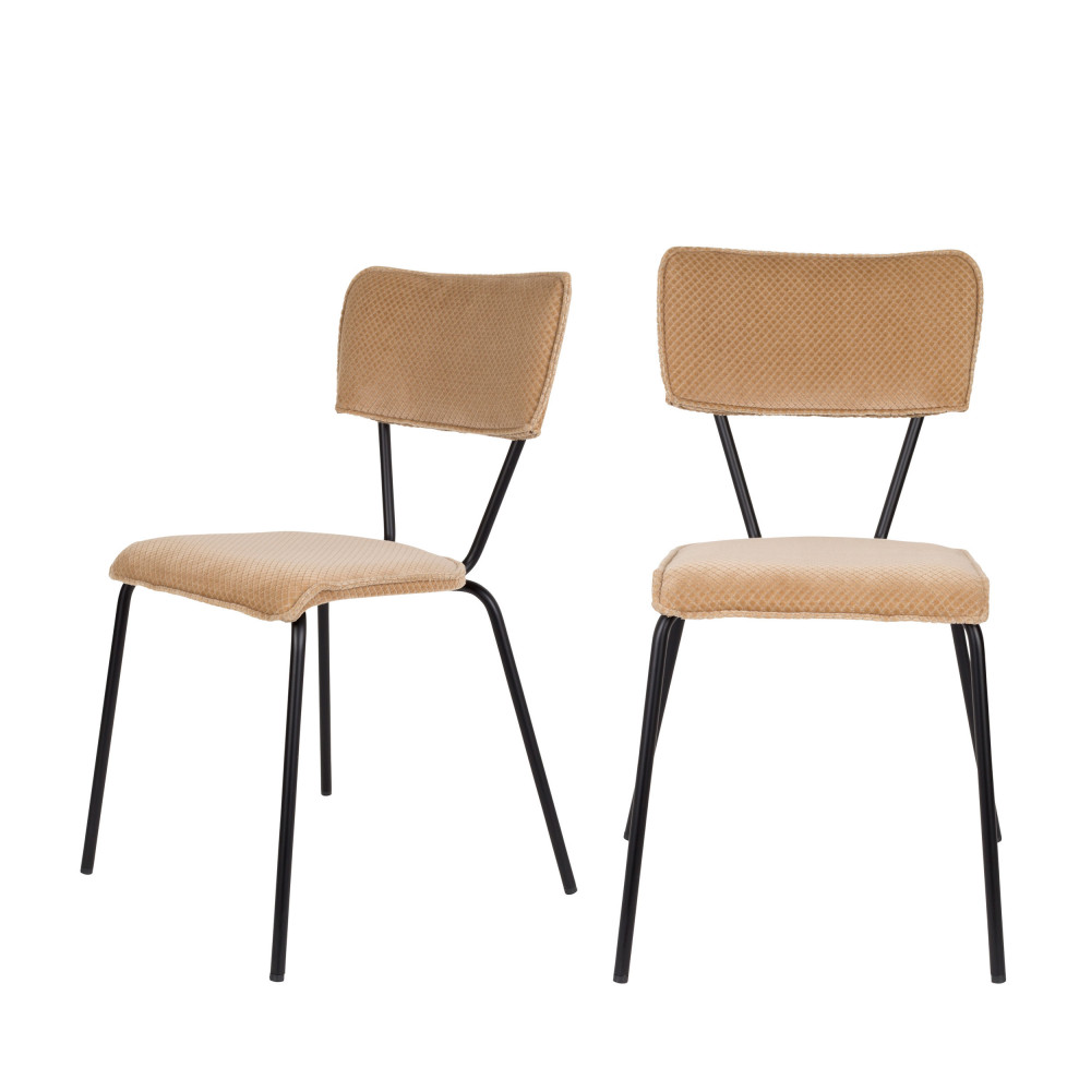 2 chaises beige (photo) 2 chaises beige
