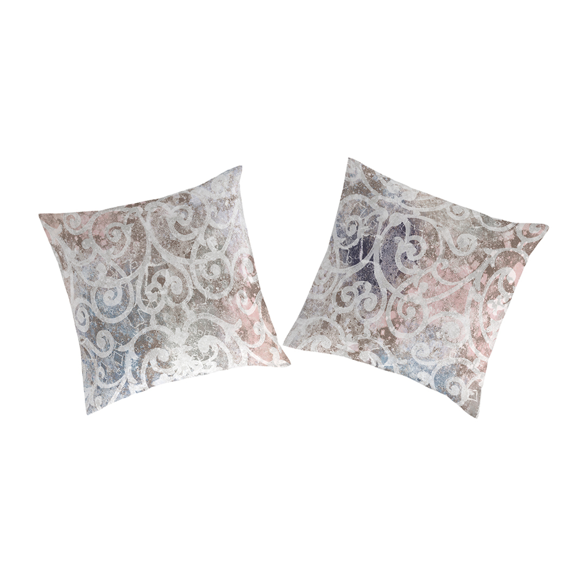 2 taies d'oreiller en coton bicolore 65x65 2 taies d'oreiller en coton bicolore 65x65