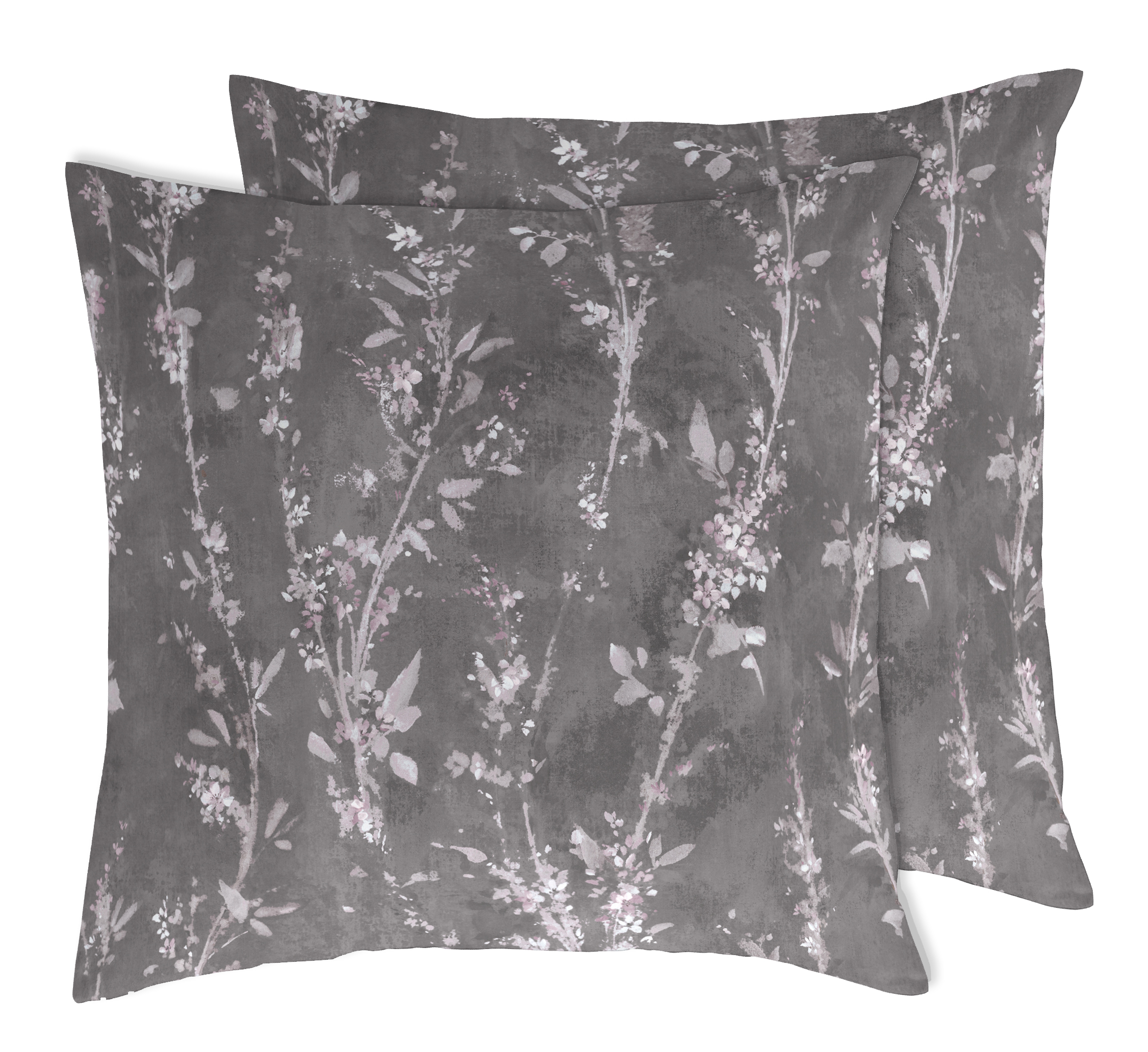 2 taies d'oreiller en coton bicolore 65x65 (photo) 2 taies d'oreiller en coton bicolore 65x65