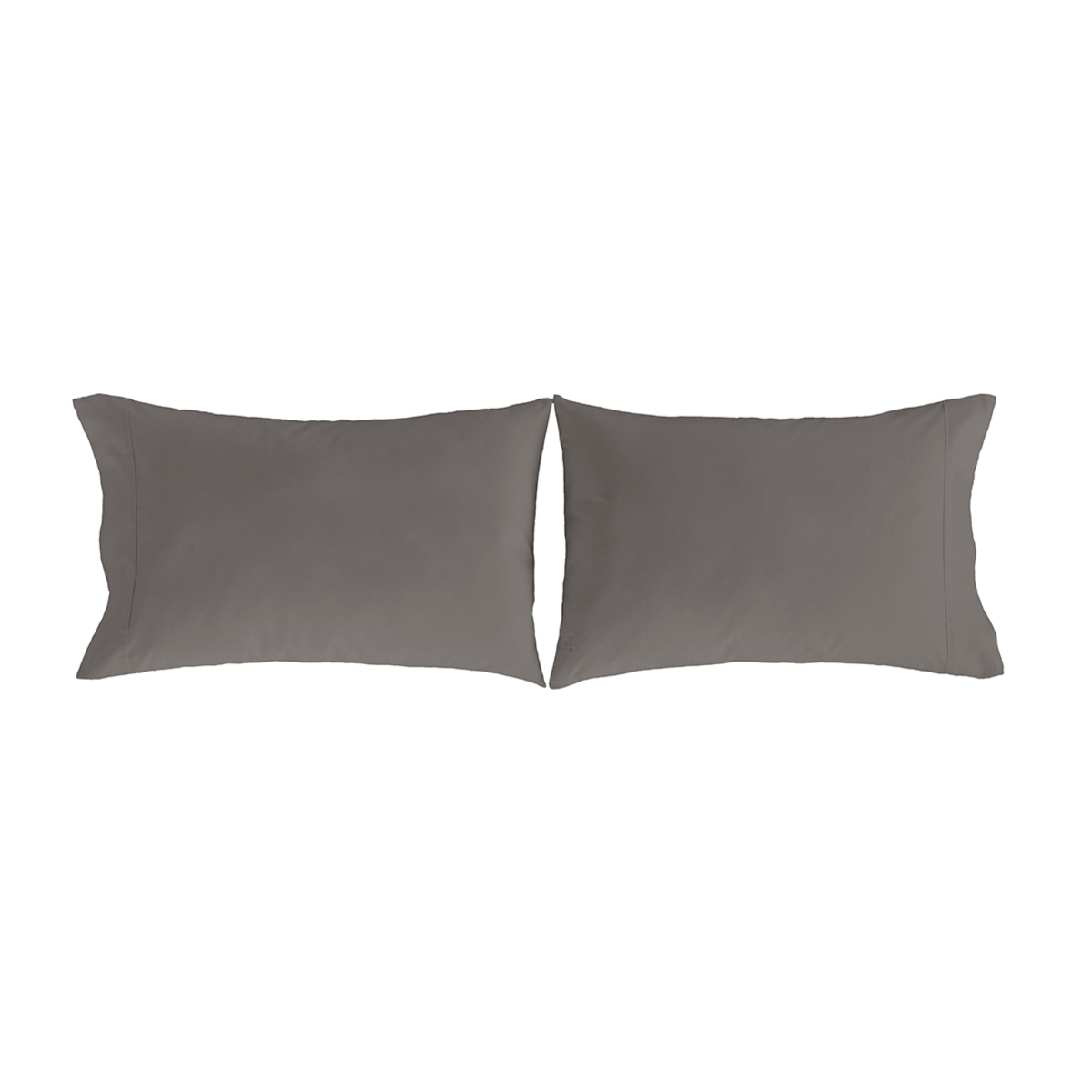 2 taies d'oreiller 50x75 anthracita 2 taies d'oreiller 50x75 anthracita