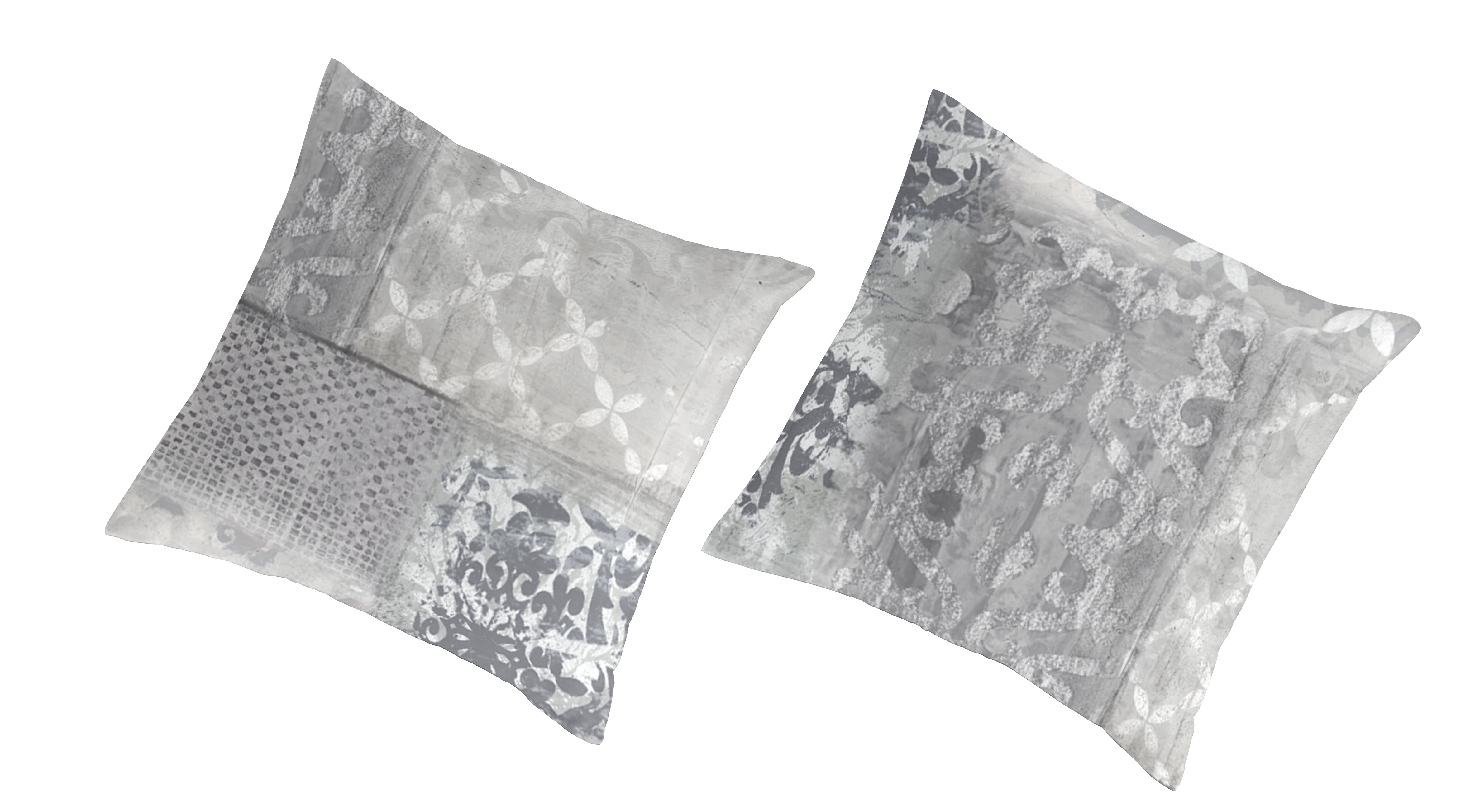 2 taies d'oreiller en coton bicolore 65x65 (photo) 2 taies d'oreiller en coton bicolore 65x65