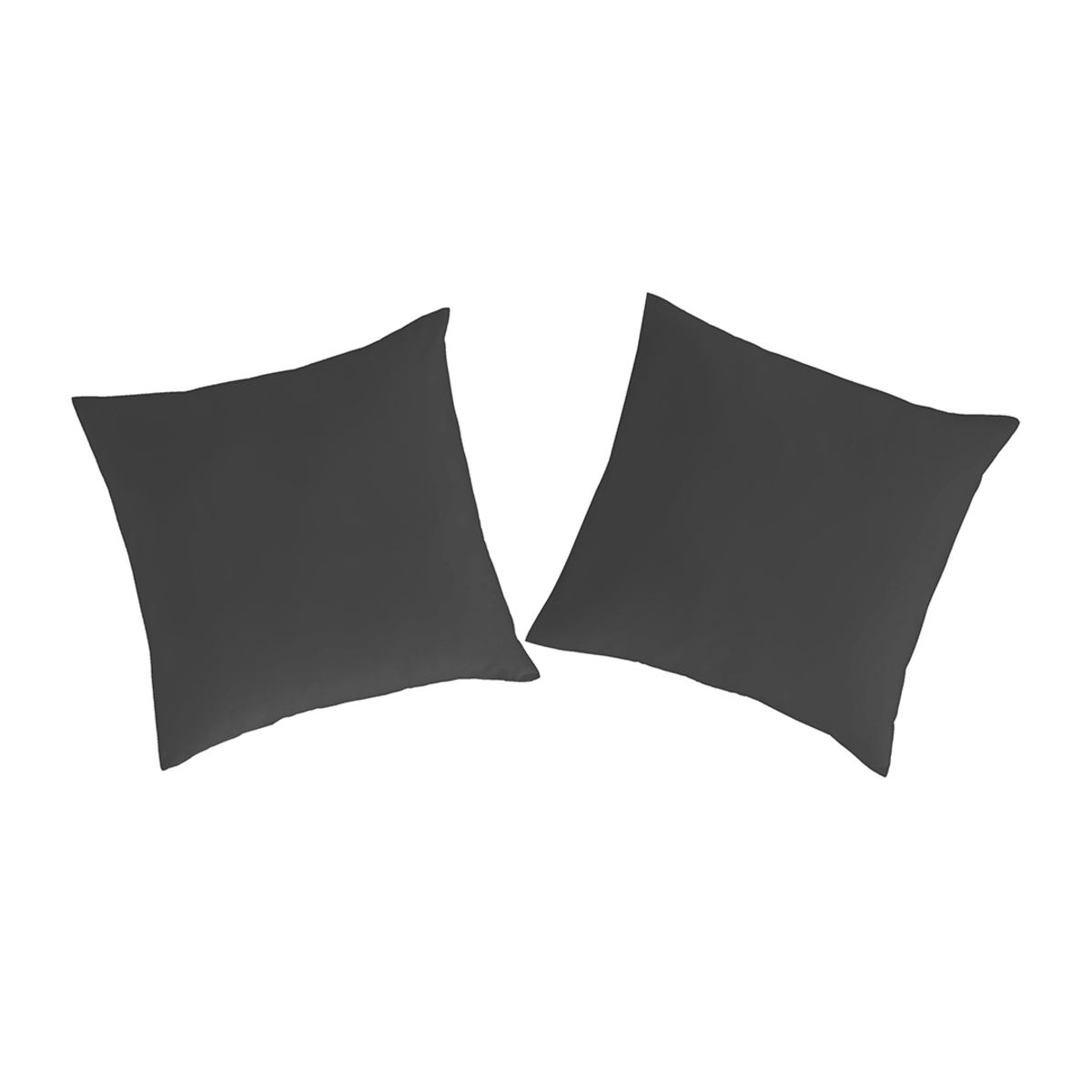 2 taies d'oreiller 65x65 anthracita (photo) 2 taies d'oreiller 65x65 anthracita