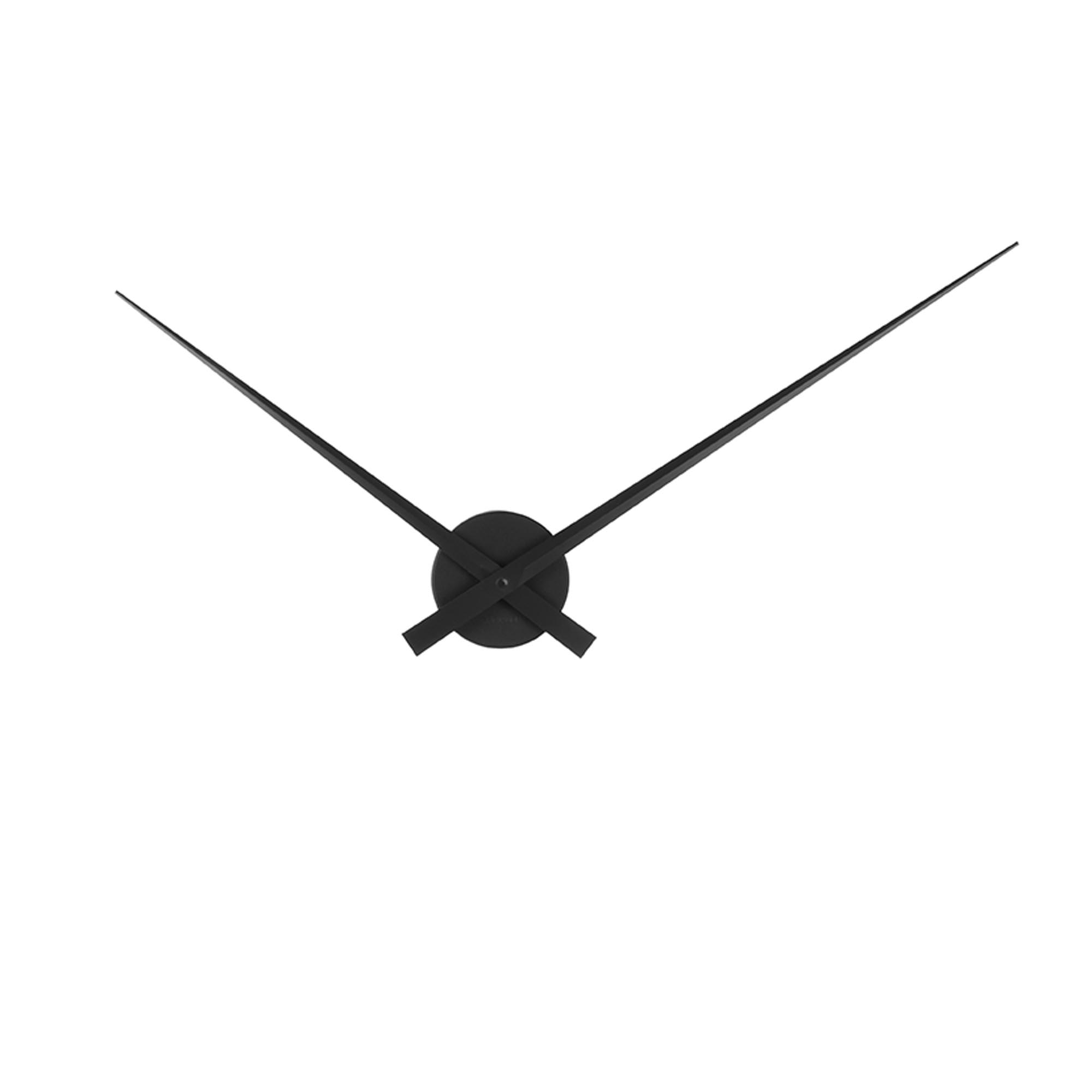 Horloge murale en aluminium noire D78 Horloge murale en aluminium noire D78