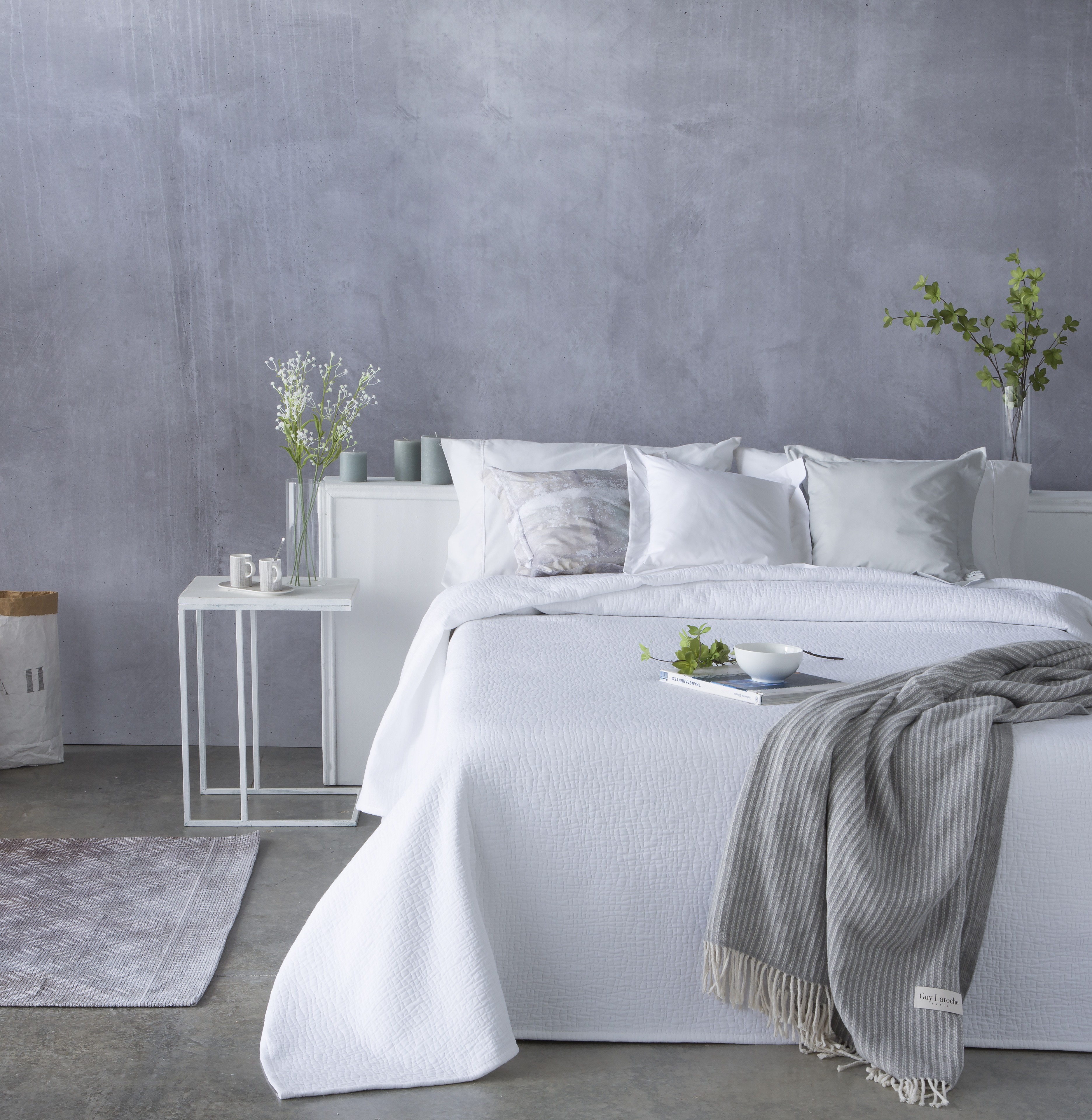 Couvre lit en coton beige 180x270 (photo) Couvre lit en coton beige 180x270