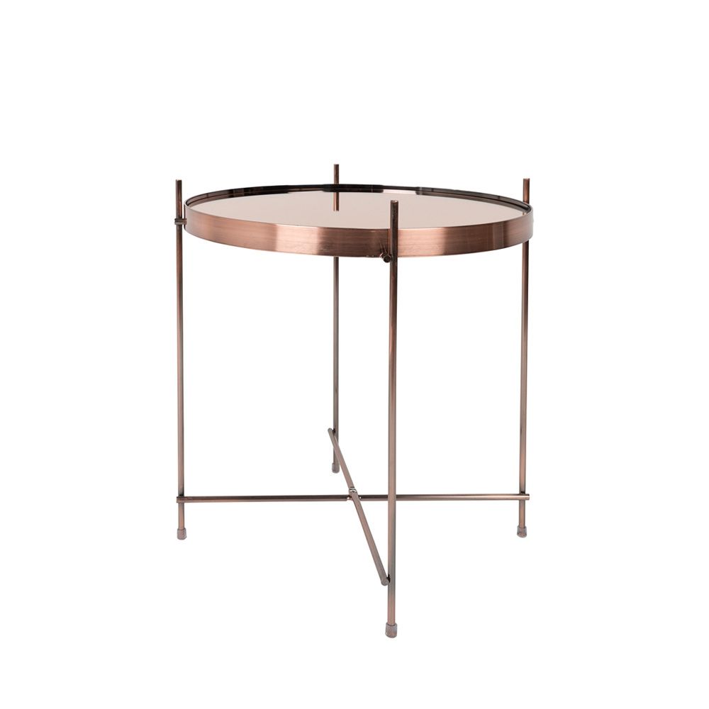 Table basse design ronde Small cuivre