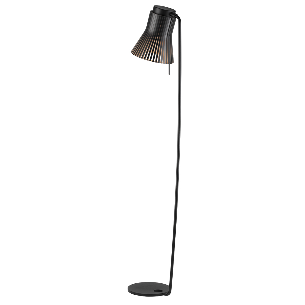 Lampadaire design noir H130cm