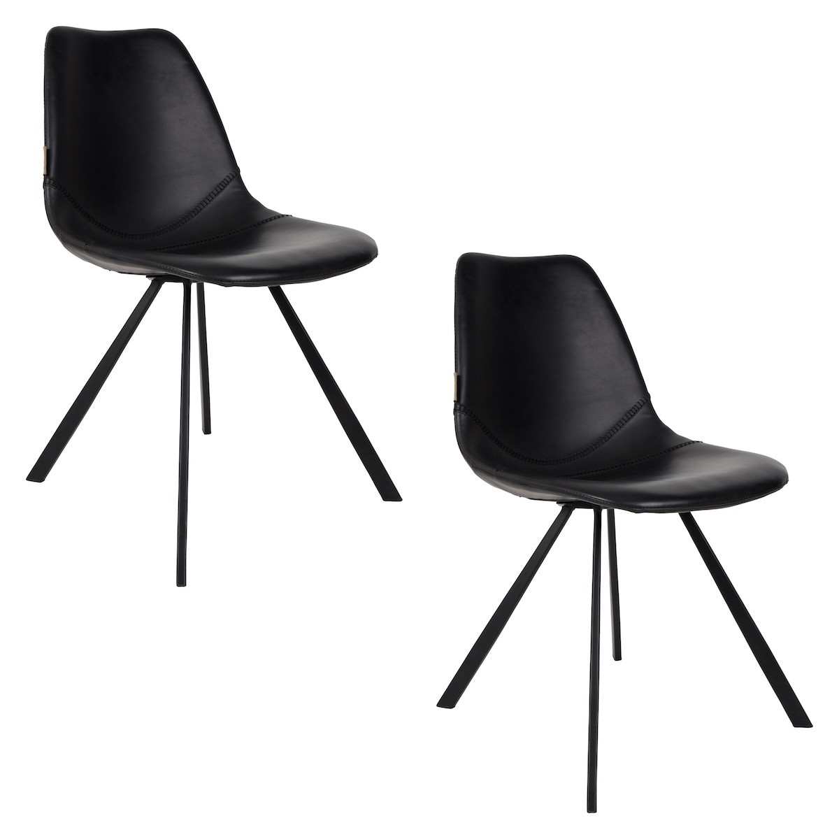 2 chaises vintage noir 2 chaises vintage noir