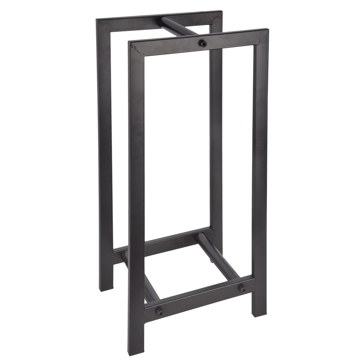Range bûches pour intérieur en acier carbone noir Range bûches pour intérieur en acier carbone noir