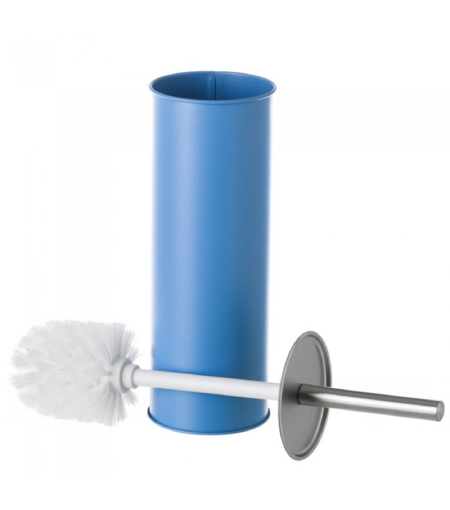 Balai brosse WC en métal bleu Balai brosse WC en métal bleu
