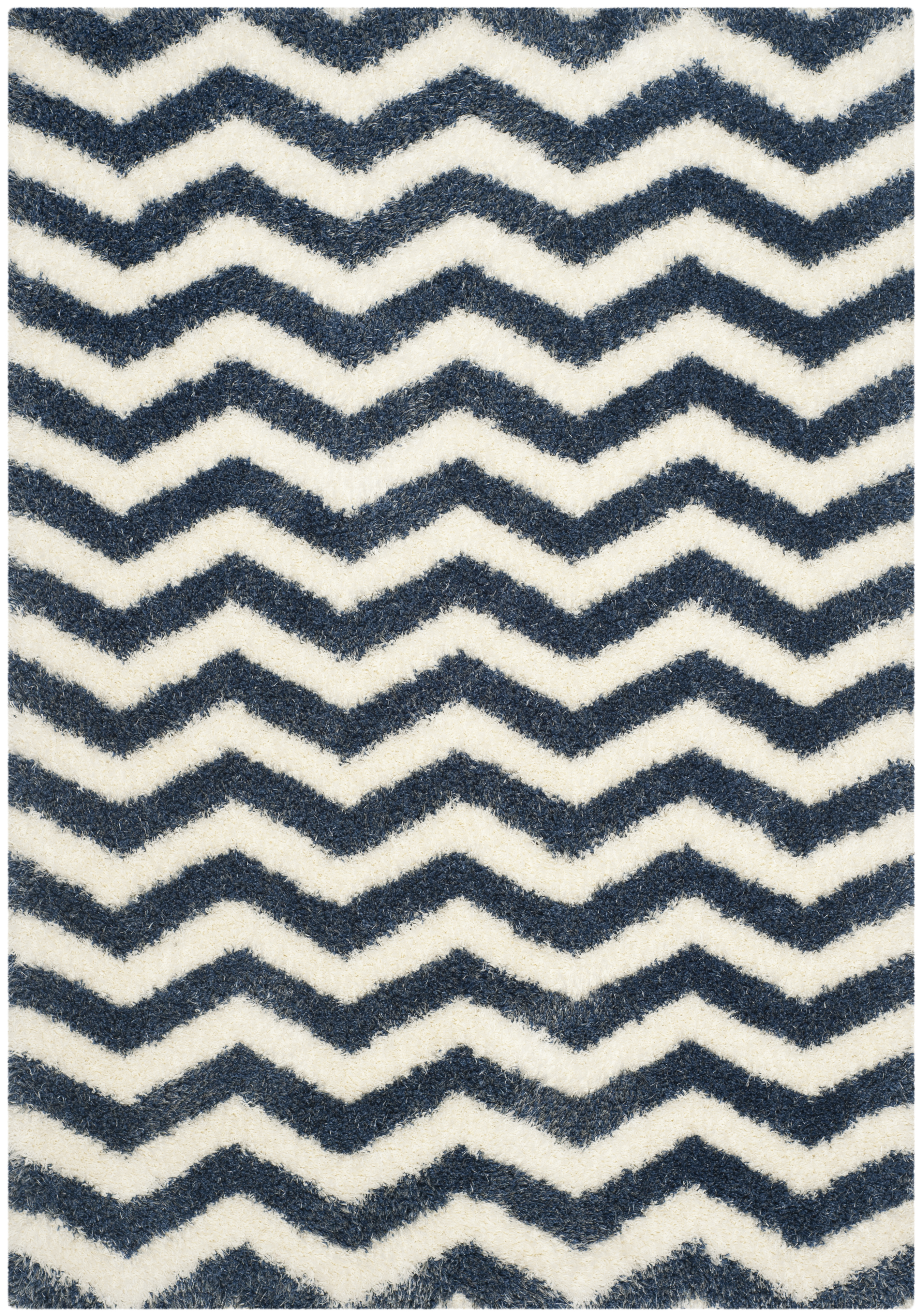 Tapis de salon interieur en ivoire & bleu, 160 x 229 cm Tapis de salon interieur en ivoire & bleu, 160 x 229 cm