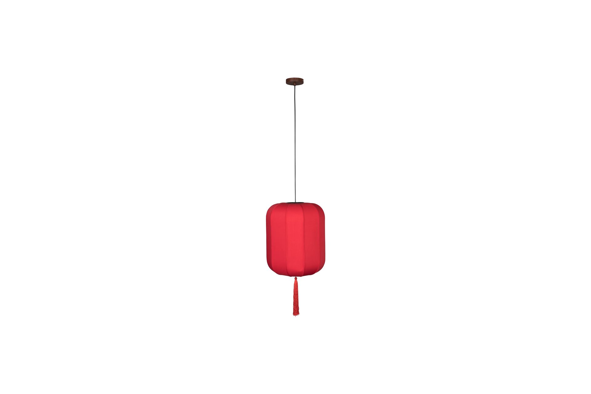 Suspension style lanterne japonaise D40cm rouge