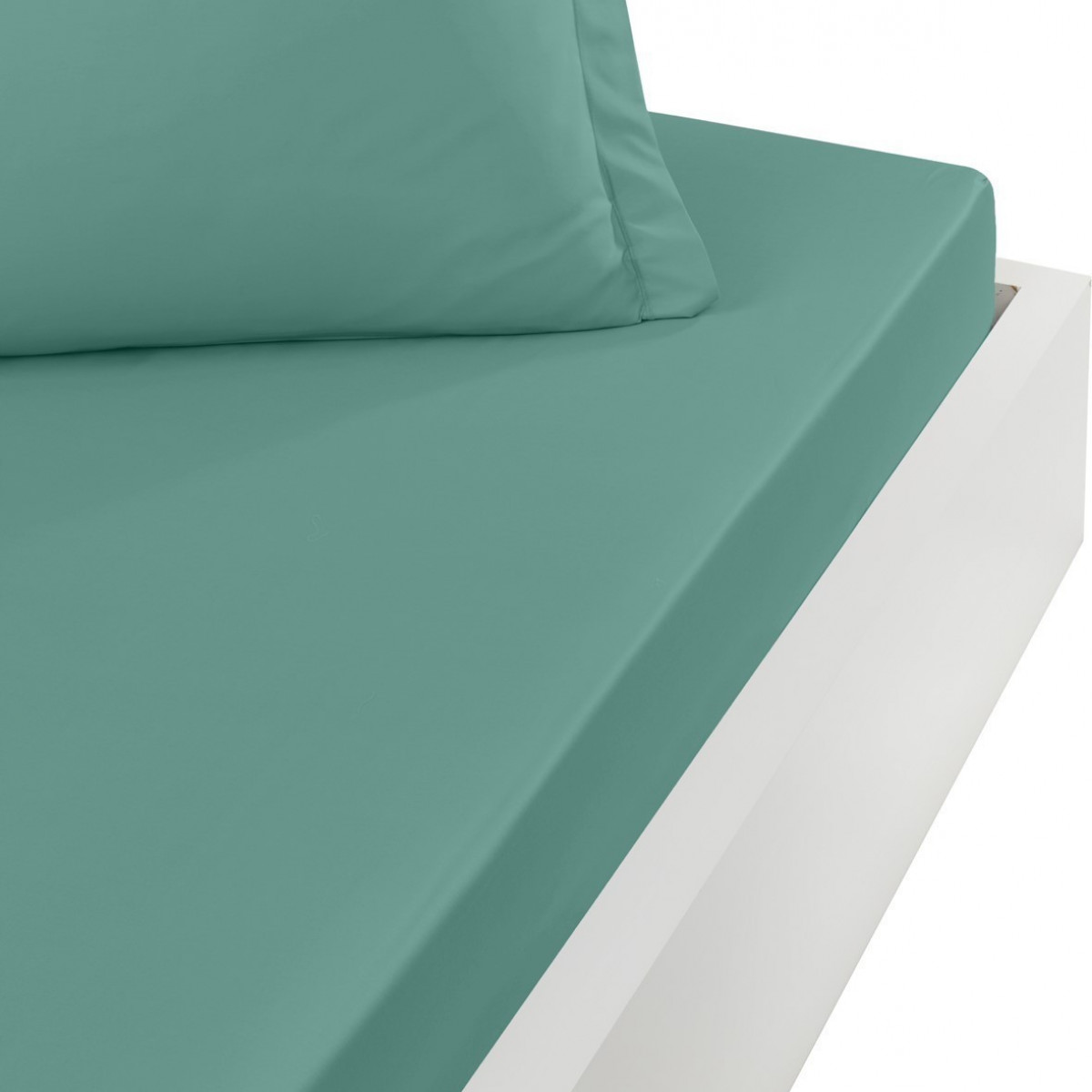 Drap housse en percale de coton bon Aqua Sea 90x190 cm Drap housse en percale de coton bon Aqua Sea 90x190 cm