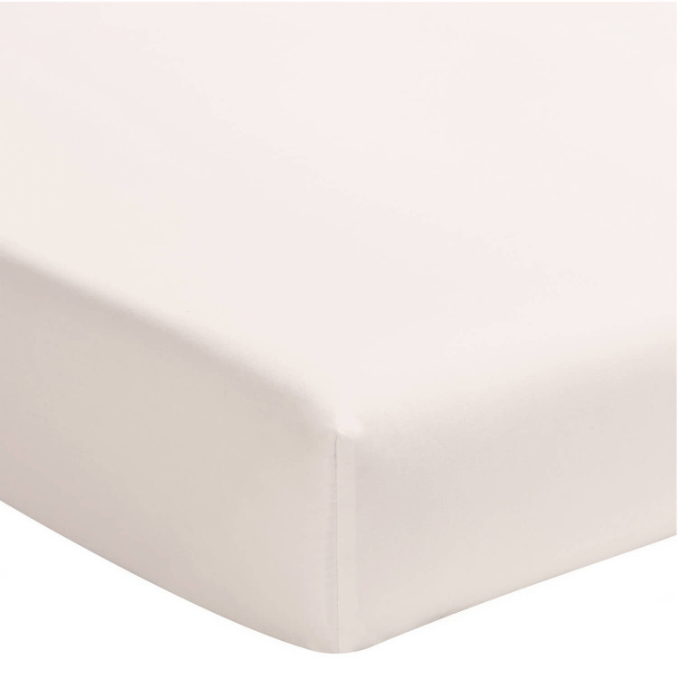 Drap housse uni en percale de coton rose 140x190 Drap housse uni en percale de coton rose 140x190