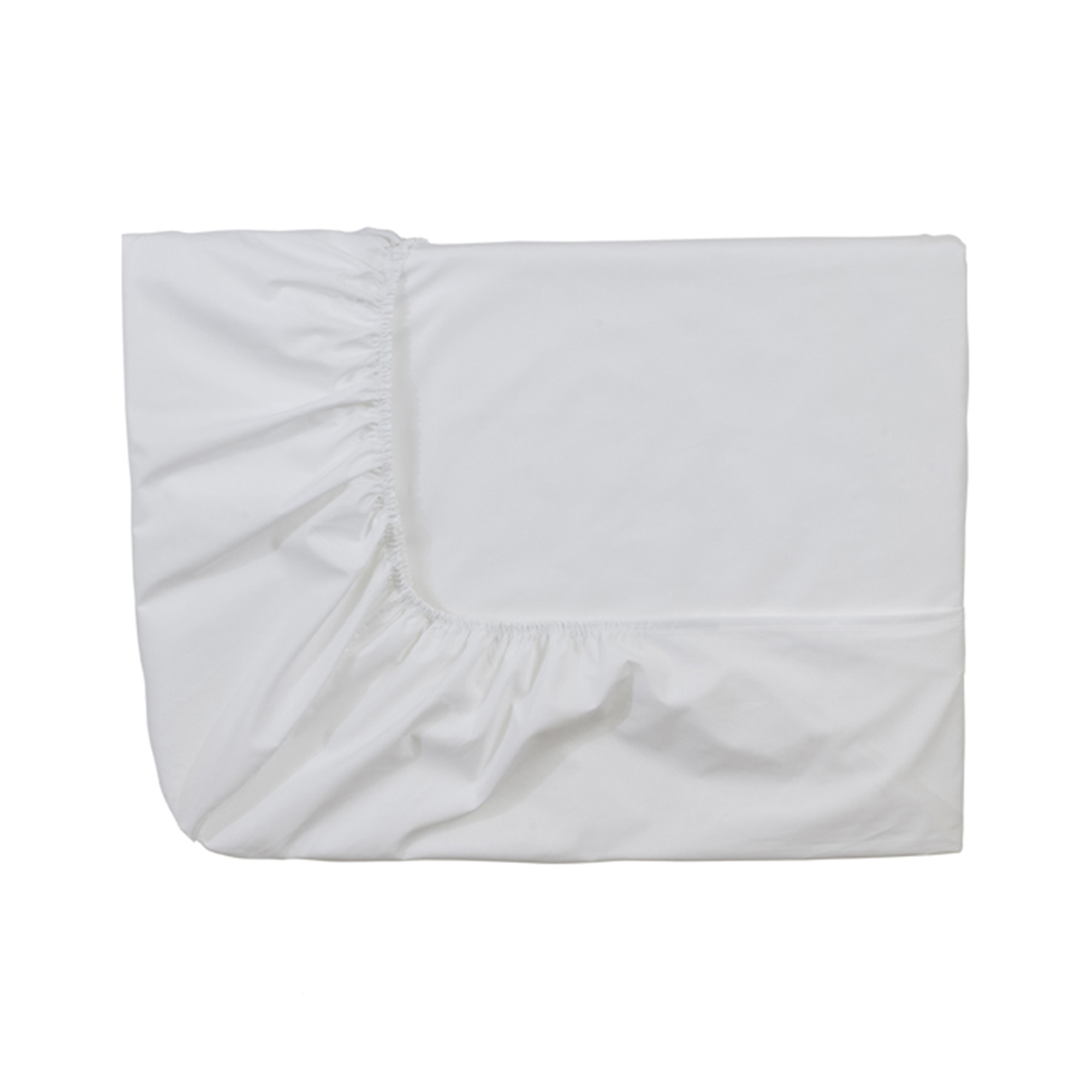 Drap housse uni en coton blanc 140x200 Drap housse uni en coton blanc 140x200