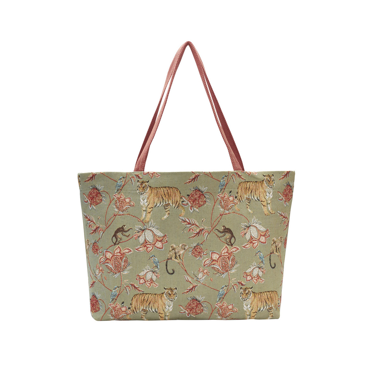 Sac cabas tapisserie indiennes gris Sac cabas tapisserie indiennes gris