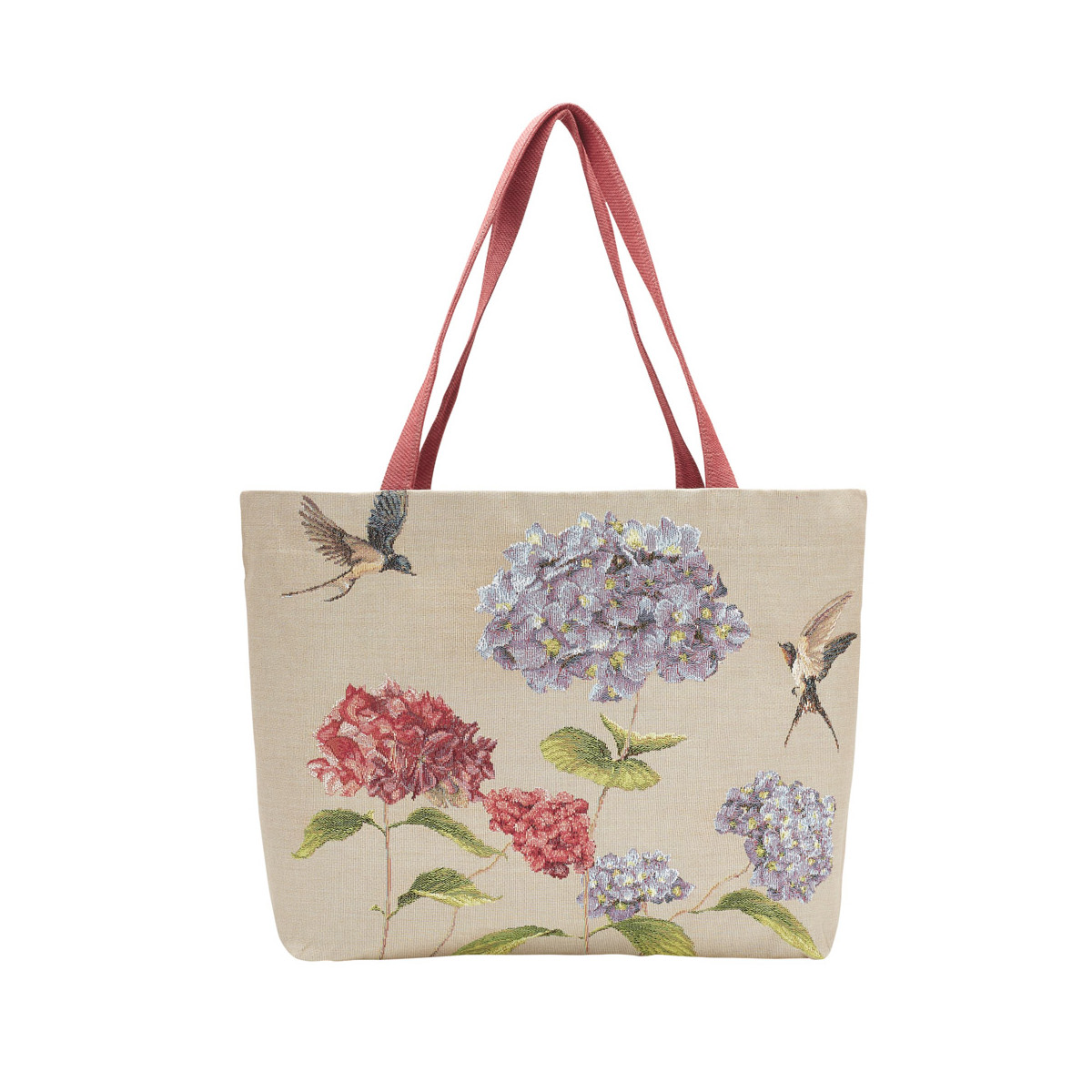 Sac cabas tapisserie hortensias beige Sac cabas tapisserie hortensias beige