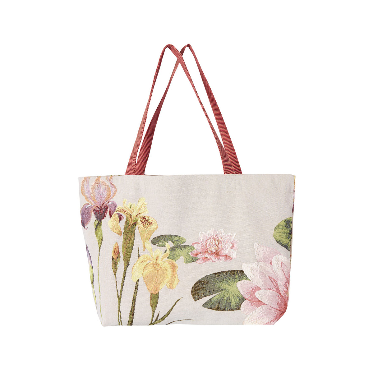 Sac cabas tapisserie giverny gris Sac cabas tapisserie giverny gris