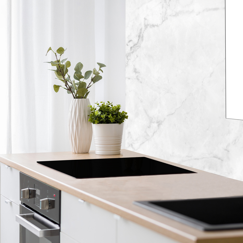 Crédence cuisine en alu fond de hotte L90xH70cm Crédence cuisine en alu fond de hotte L90xH70cm
