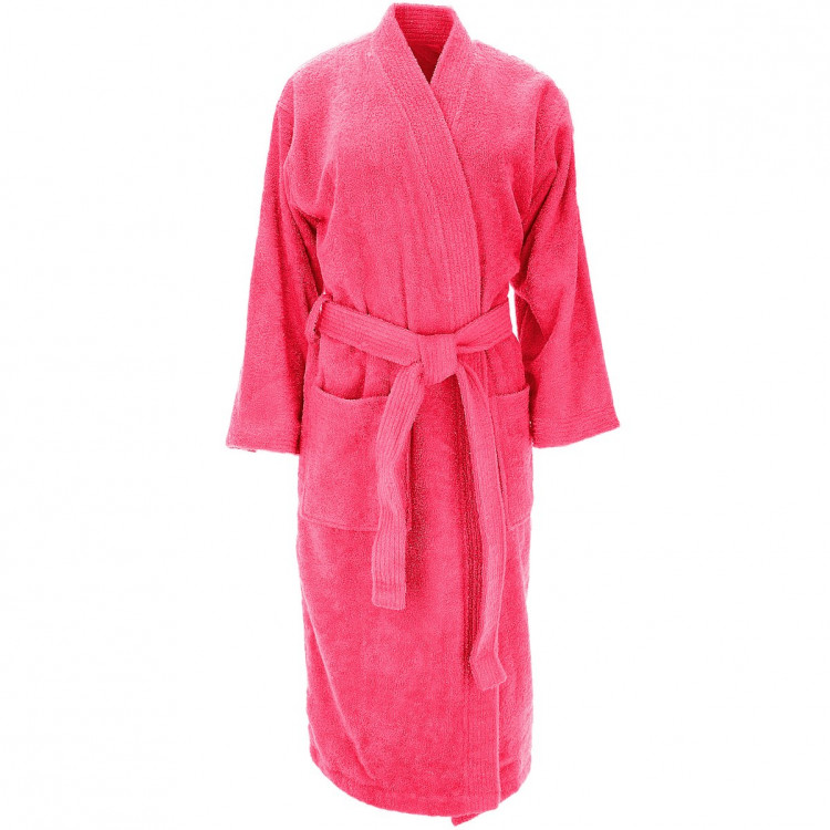 Peignoir col kimono Rose Indien S Peignoir col kimono Rose Indien S