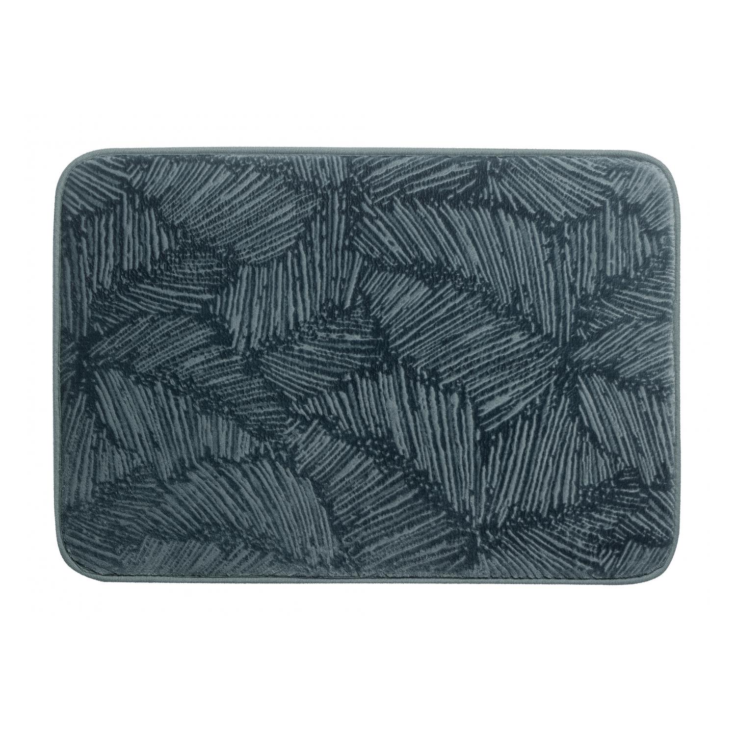 Tapis de bain en polyester bleu 45 x 65 Tapis de bain en polyester bleu 45 x 65