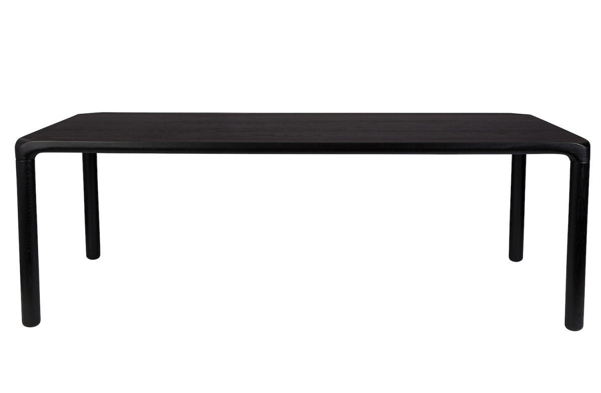 Table à manger effet bois 220x90 noir Table à manger effet bois 220x90 noir