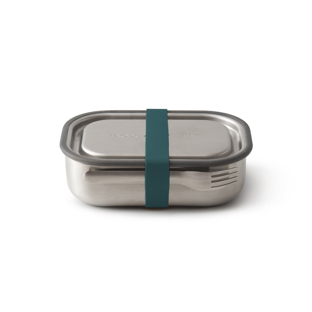 Lunch box acier multifonctions bleu (photo) Lunch box acier multifonctions bleu