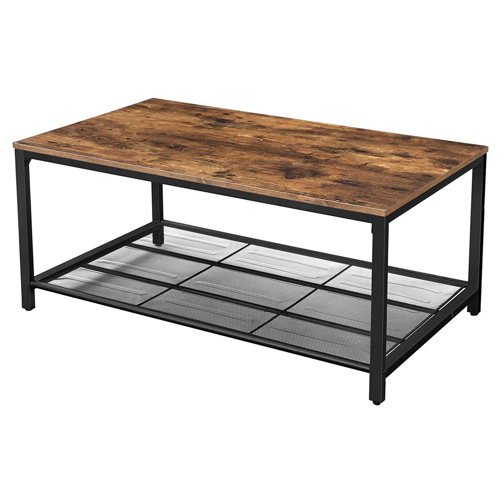 Table basse 106x60 cm effet bois foncé noir Table basse 106x60 cm effet bois foncé noir
