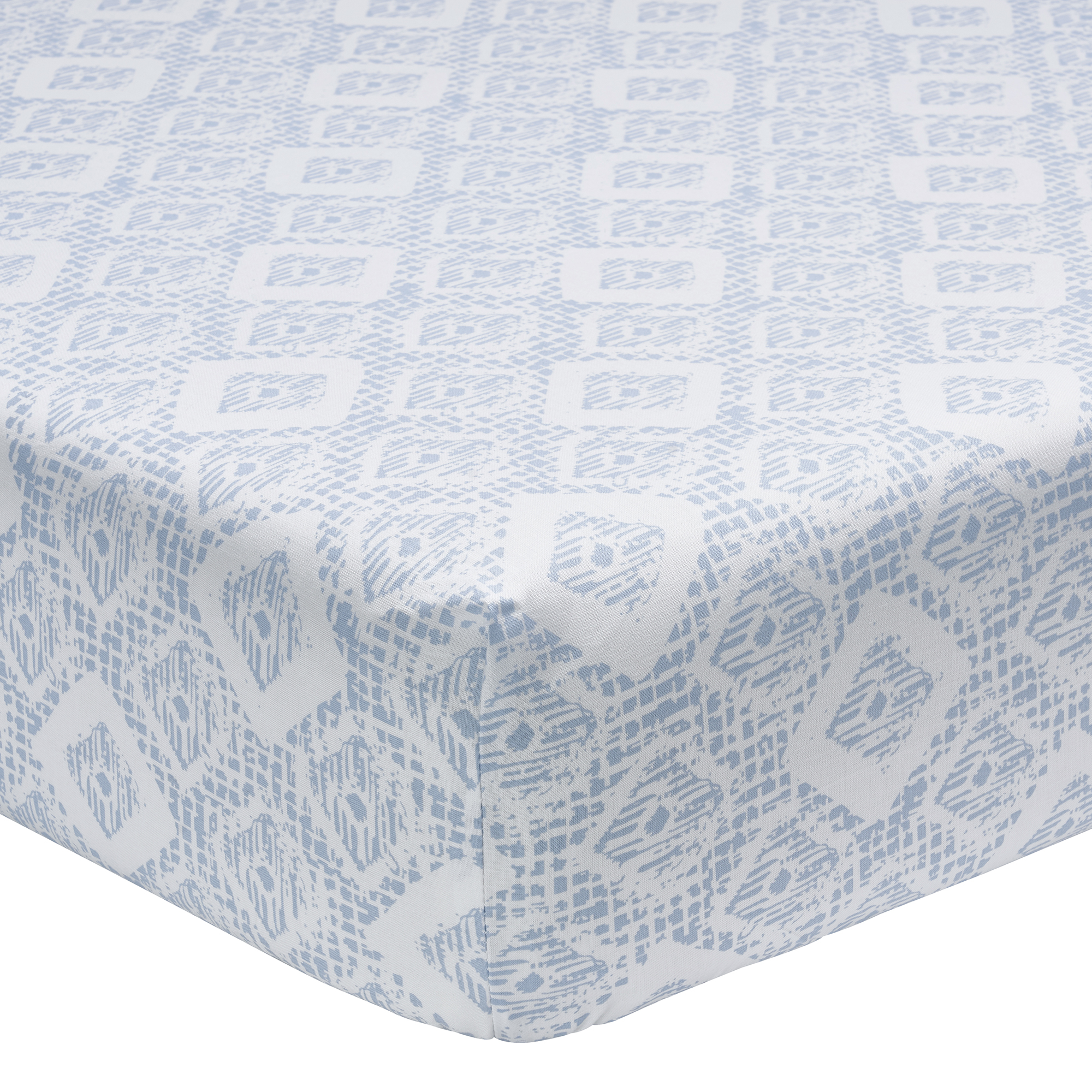 Drap housse imprimé en lyocell bleu 90x190 Drap housse imprimé en lyocell bleu 90x190