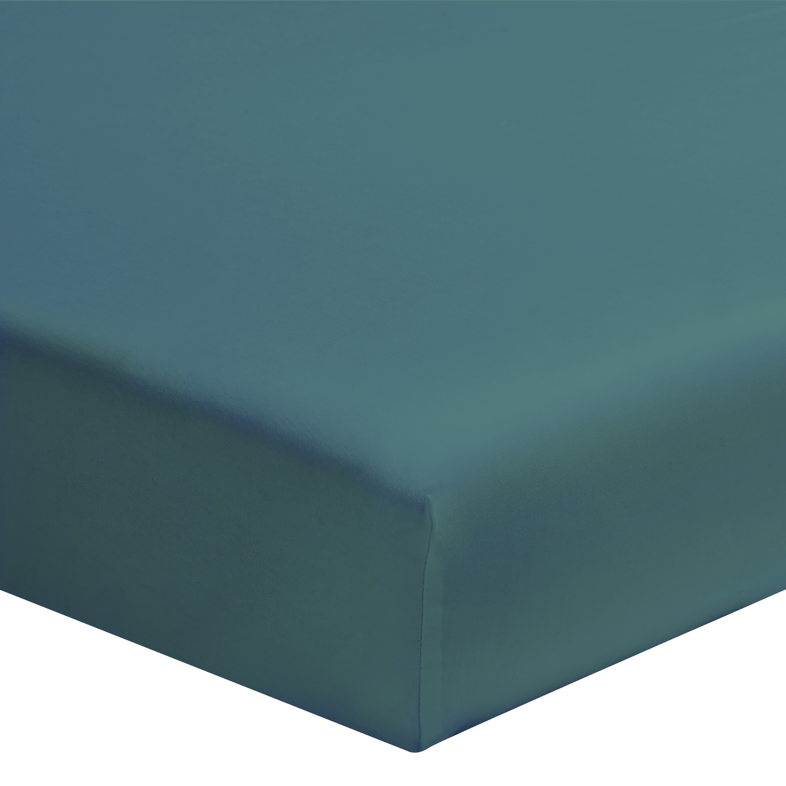 Drap housse uni en coton, Made in France bleu 80x200 Drap housse uni en coton, Made in France bleu 80x200