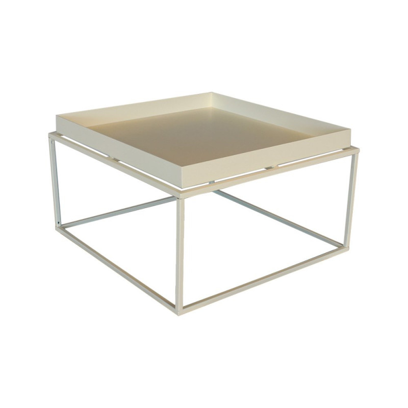 Table basse minimaliste en métal