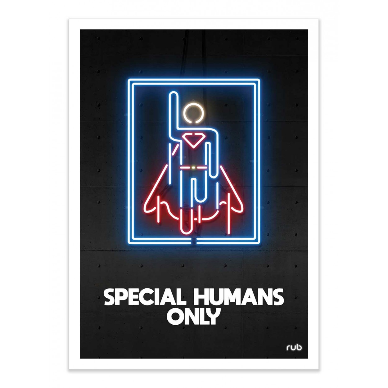 SPECIAL HUMANS ONLY VERSION 2 - Affiche d'art 50 x 70 cm SPECIAL HUMANS ONLY VERSION 2 - Affiche d'art 50 x 70 cm