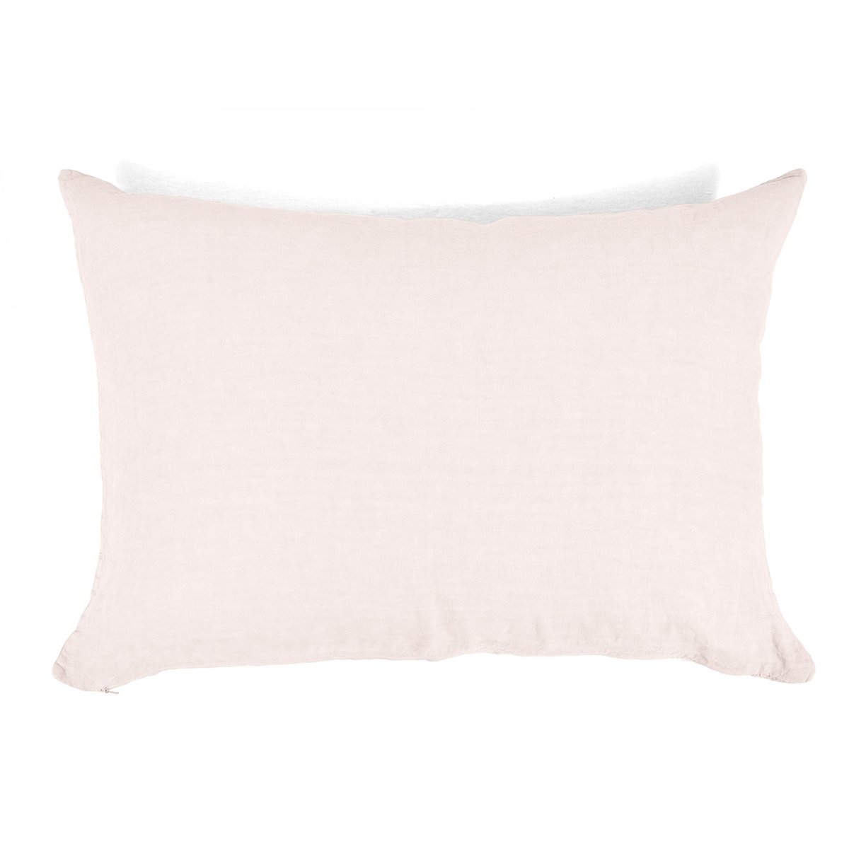 Taie d'oreiller en lin pur lavé Rose Pâle 50x70 Taie d'oreiller en lin pur lavé Rose Pâle 50x70