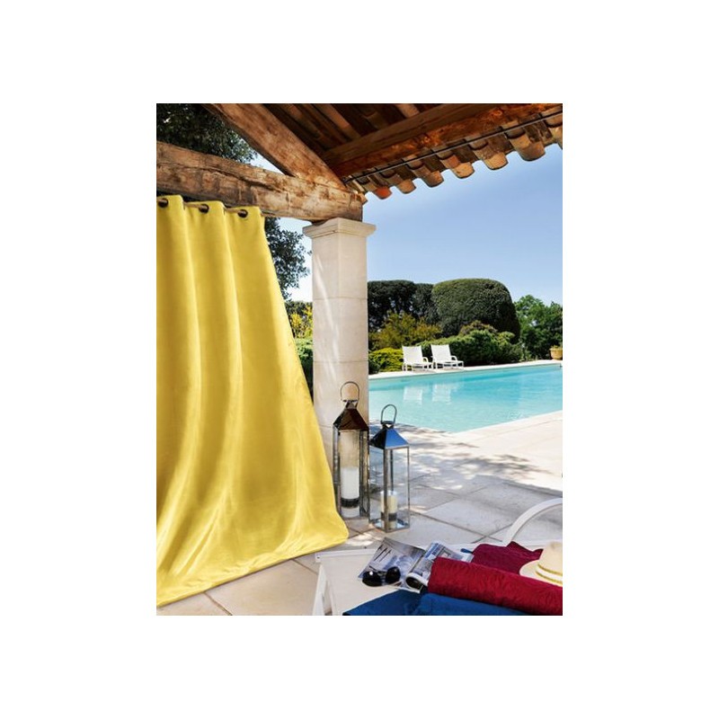 Rideau extérieur tissu outdoor toile bleu ciel 240x135 (photo) Rideau extérieur tissu outdoor toile bleu ciel 240x135