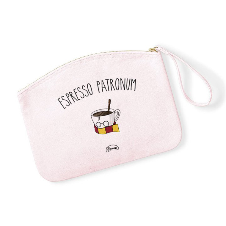ESPRESSO PATRONUM - Pochette Rose Pastel en coton ESPRESSO PATRONUM - Pochette Rose Pastel en coton