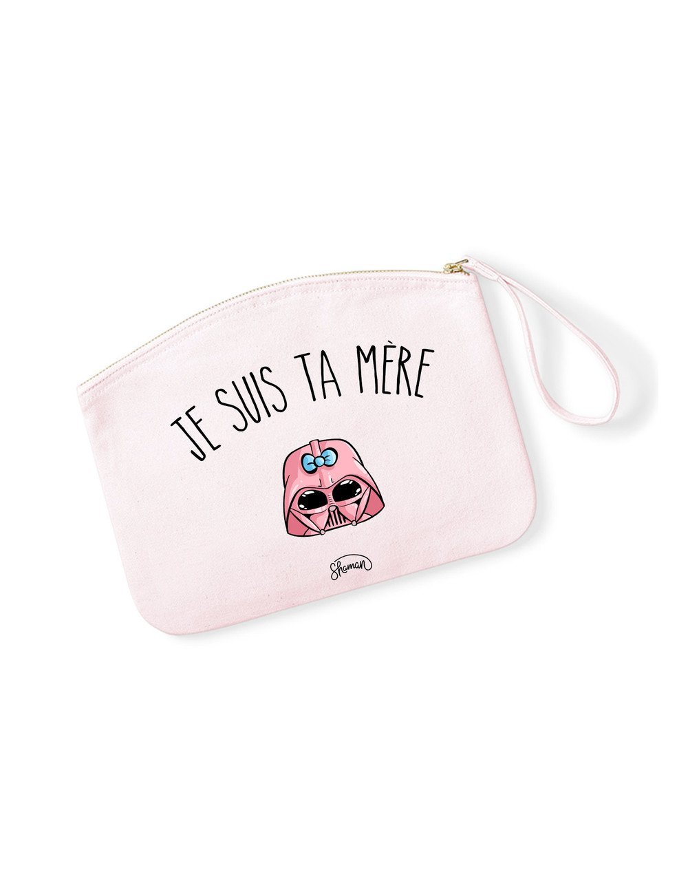 JE SUIS TA MÈRE - Pochette Rose Pastel en coton JE SUIS TA MÈRE - Pochette Rose Pastel en coton