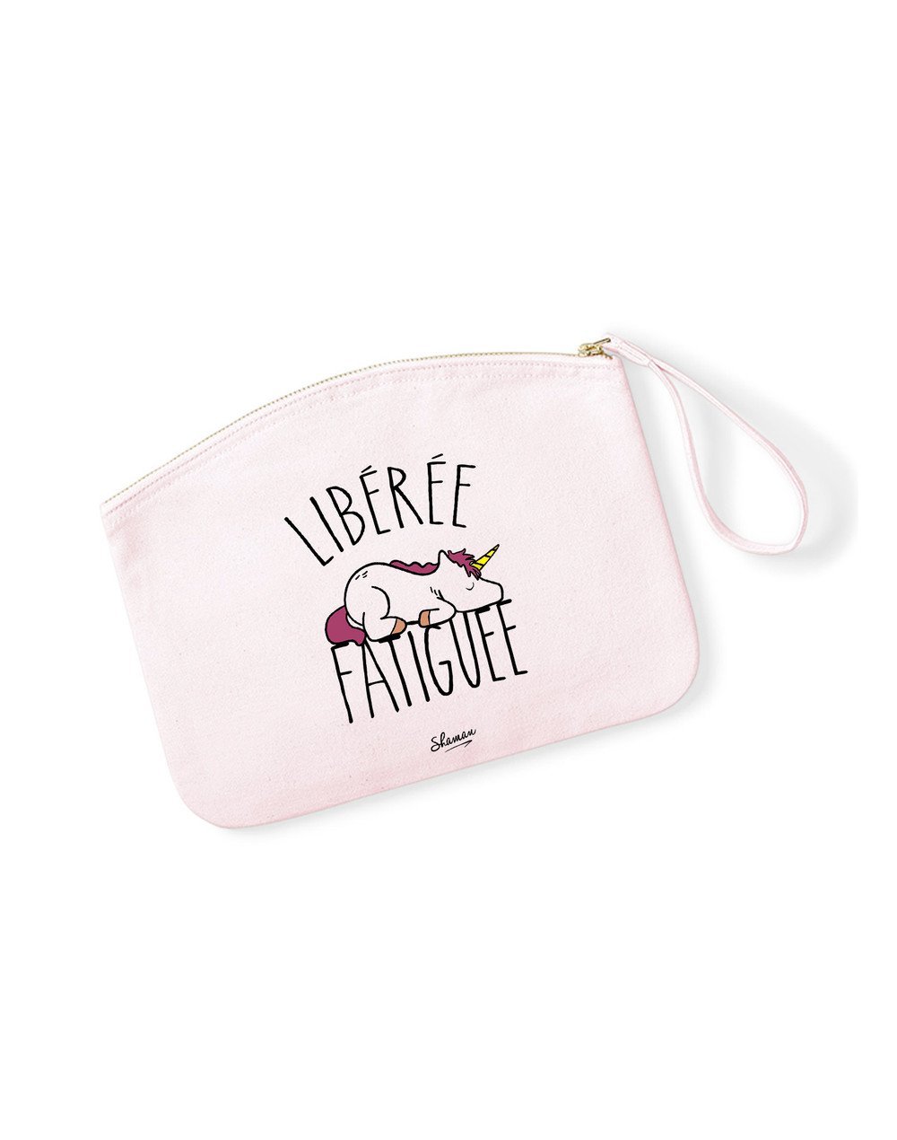 LIBÉRÉE FATIGUÉE - Pochette Rose Pastel en coton LIBÉRÉE FATIGUÉE - Pochette Rose Pastel en coton