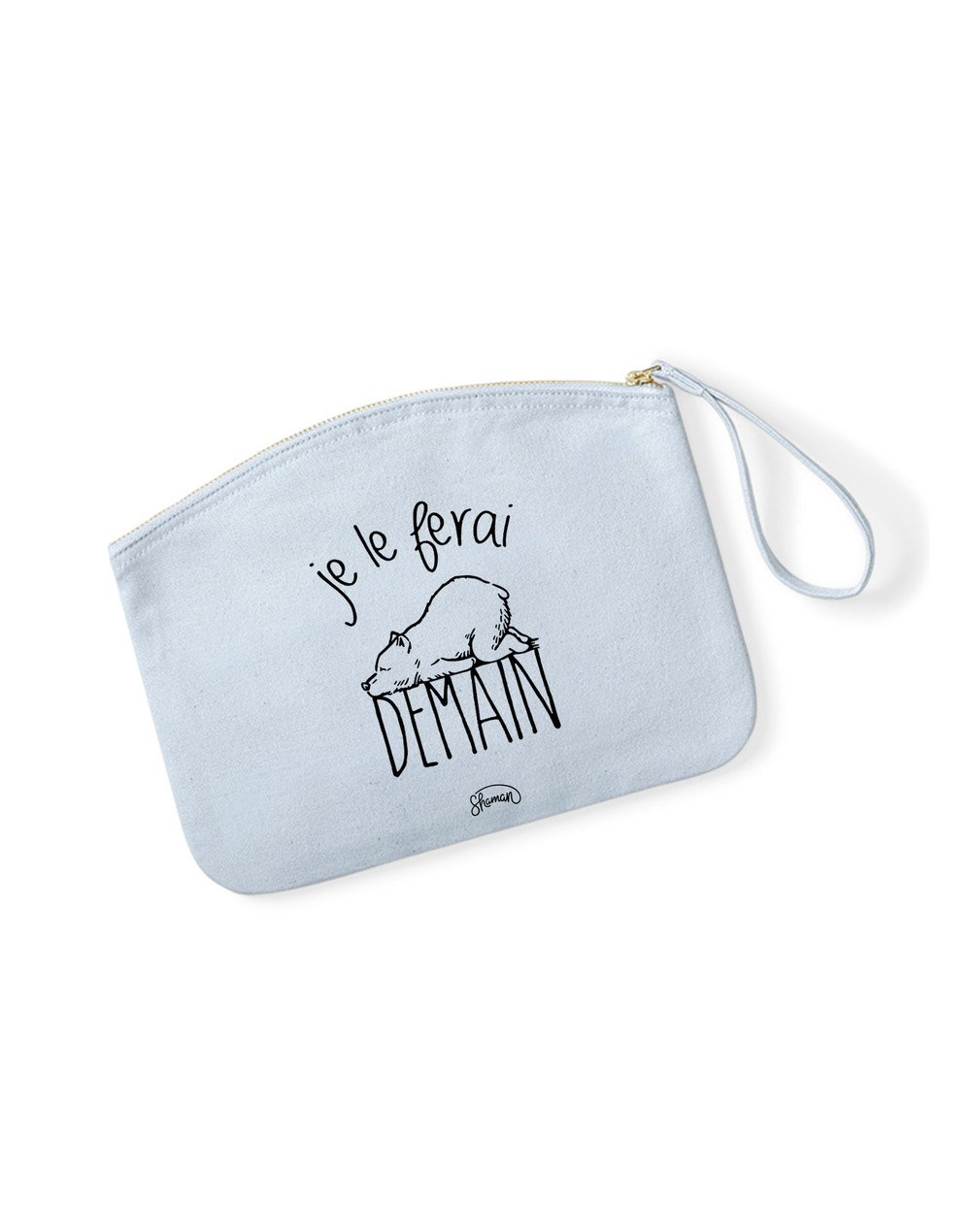 JE LE FERAIS DEMAIN - Pochette Bleu Pastel en coton JE LE FERAIS DEMAIN - Pochette Bleu Pastel en coton