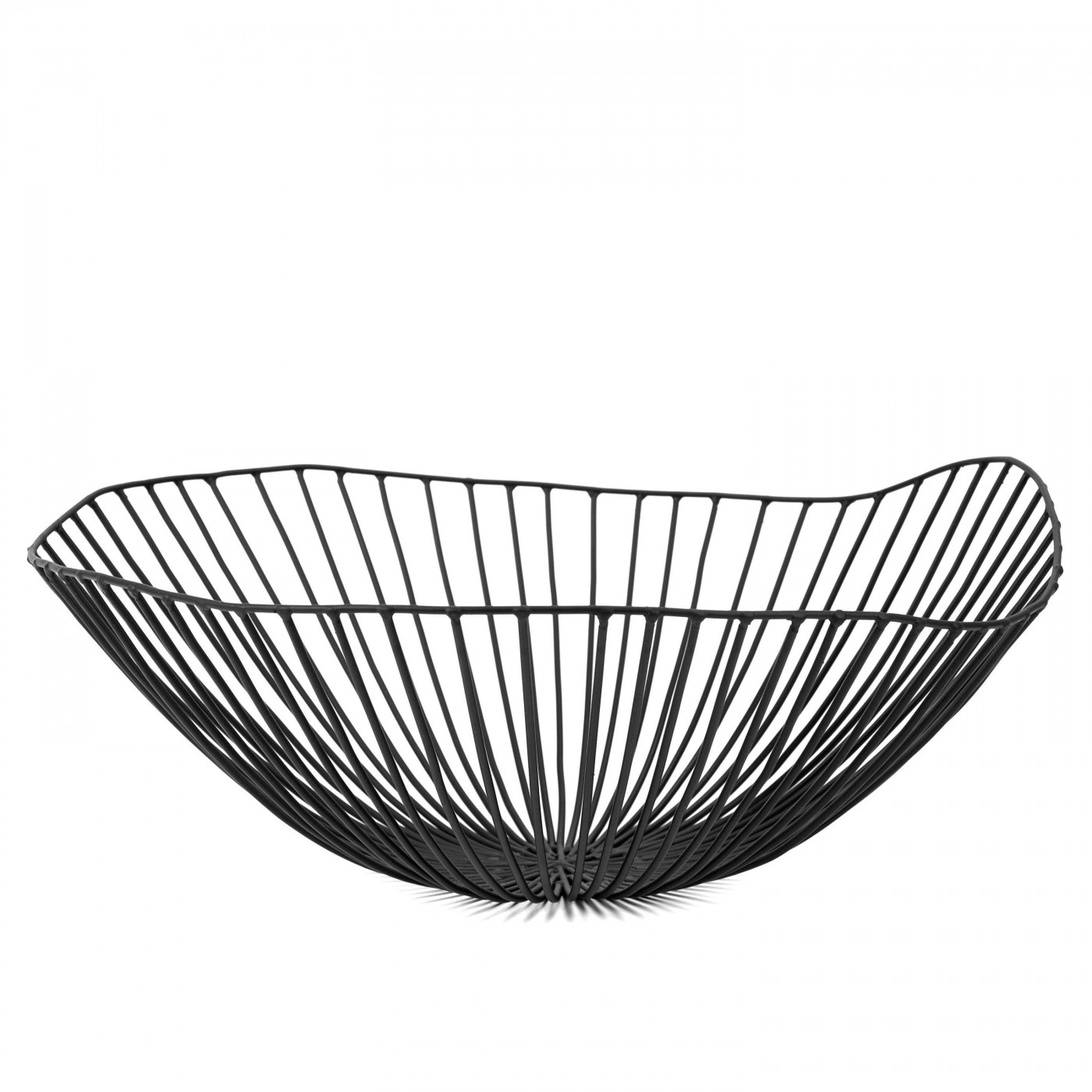 Corbeille en métal noir D39cm Corbeille en métal noir D39cm