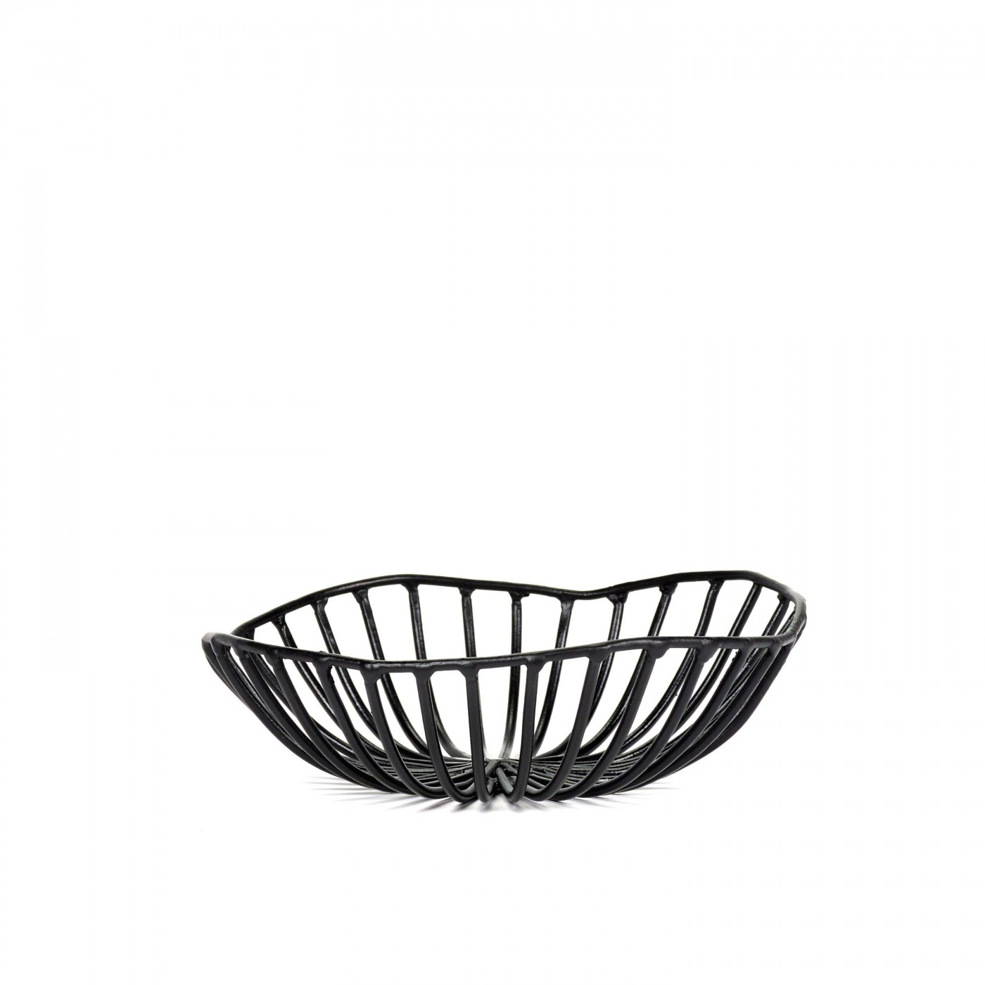 Corbeille à pain en métal noir D15cm Corbeille à pain en métal noir D15cm