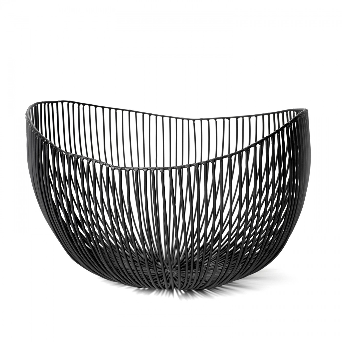 Corbeille en métal noir D31cm Corbeille en métal noir D31cm
