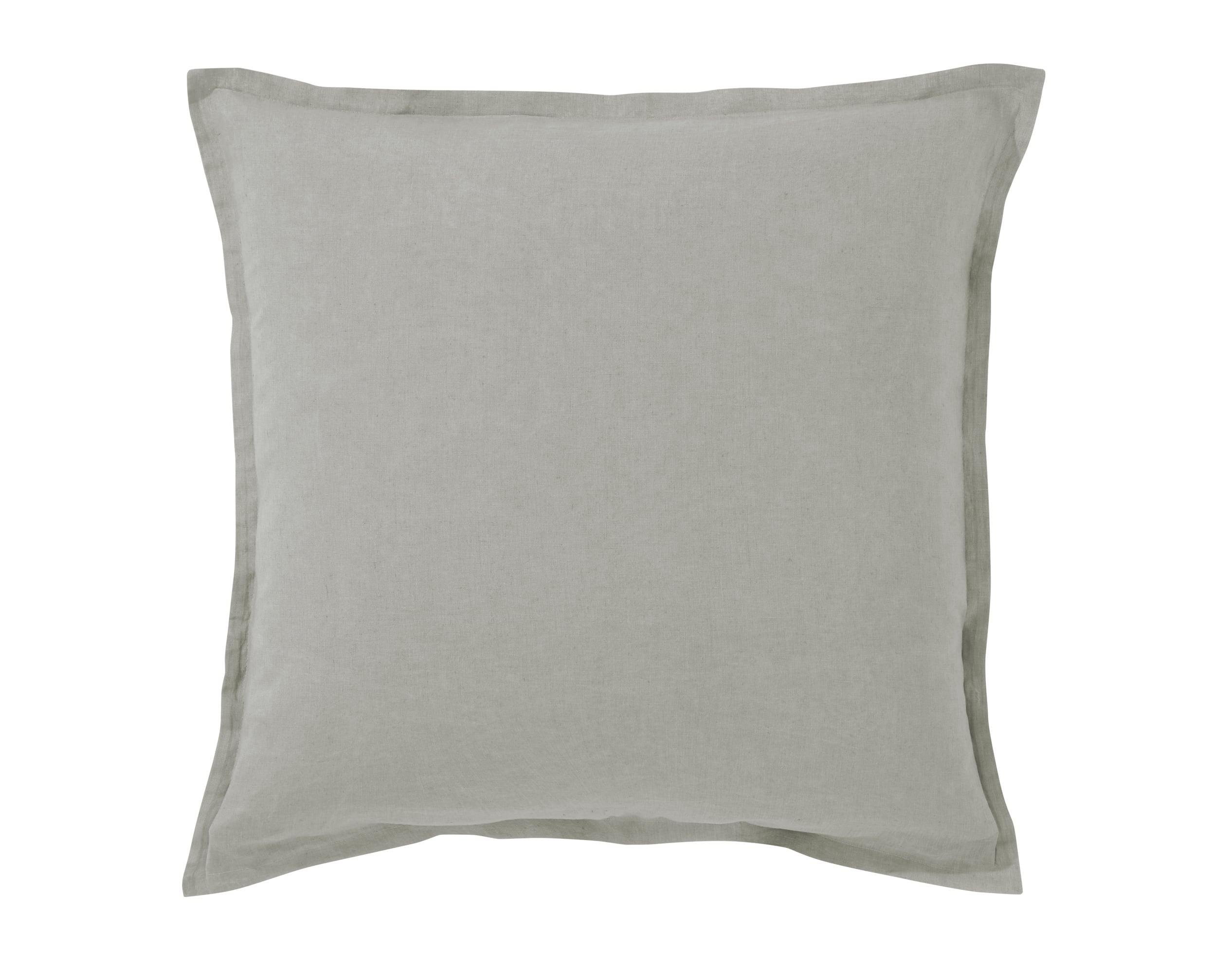 Taie d'oreiller 50x70 en lin lavé gris carbone Taie d'oreiller 50x70 en lin lavé gris carbone