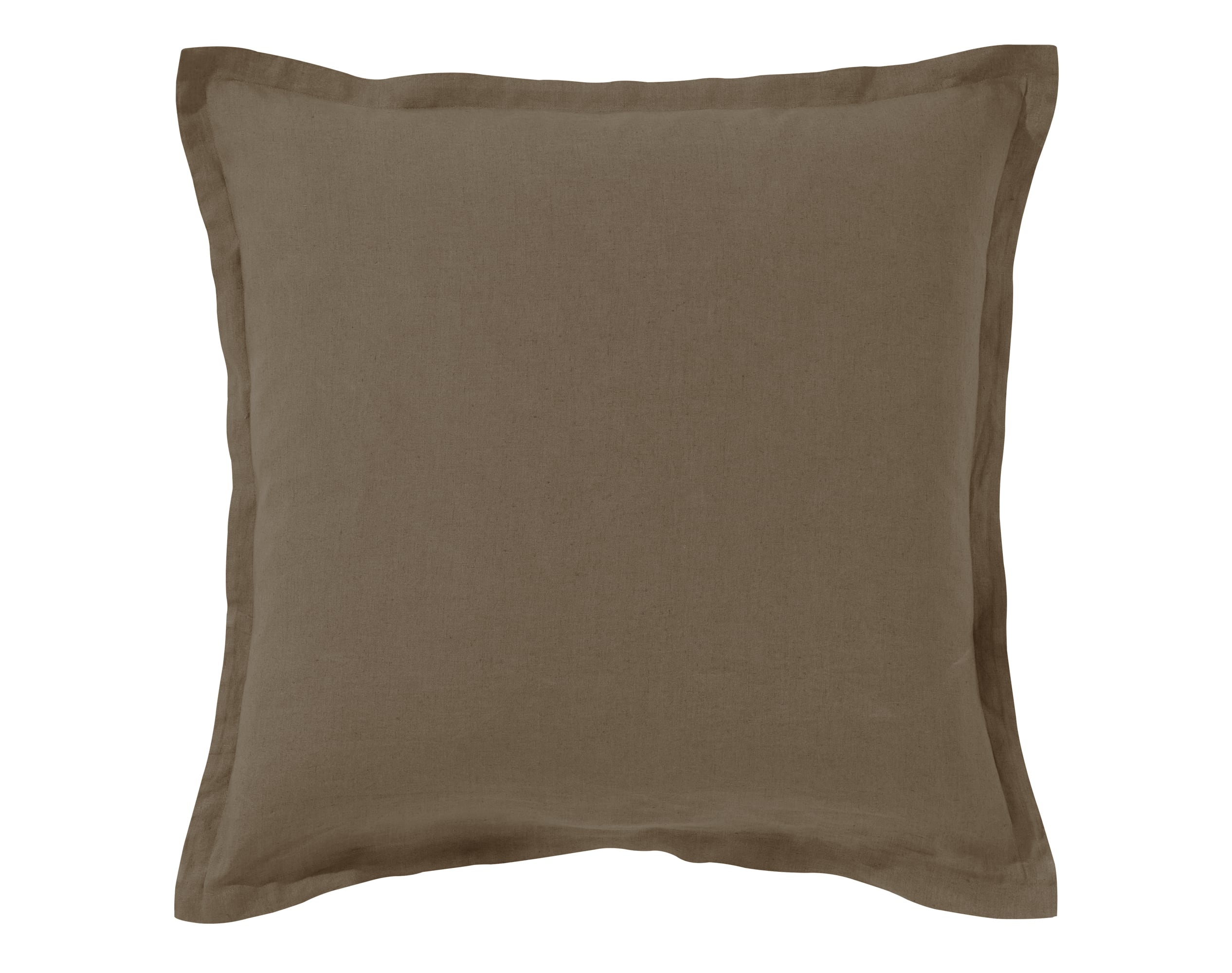 Taie d'oreiller 50x70 en lin lavé beige chataigne Taie d'oreiller 50x70 en lin lavé beige chataigne