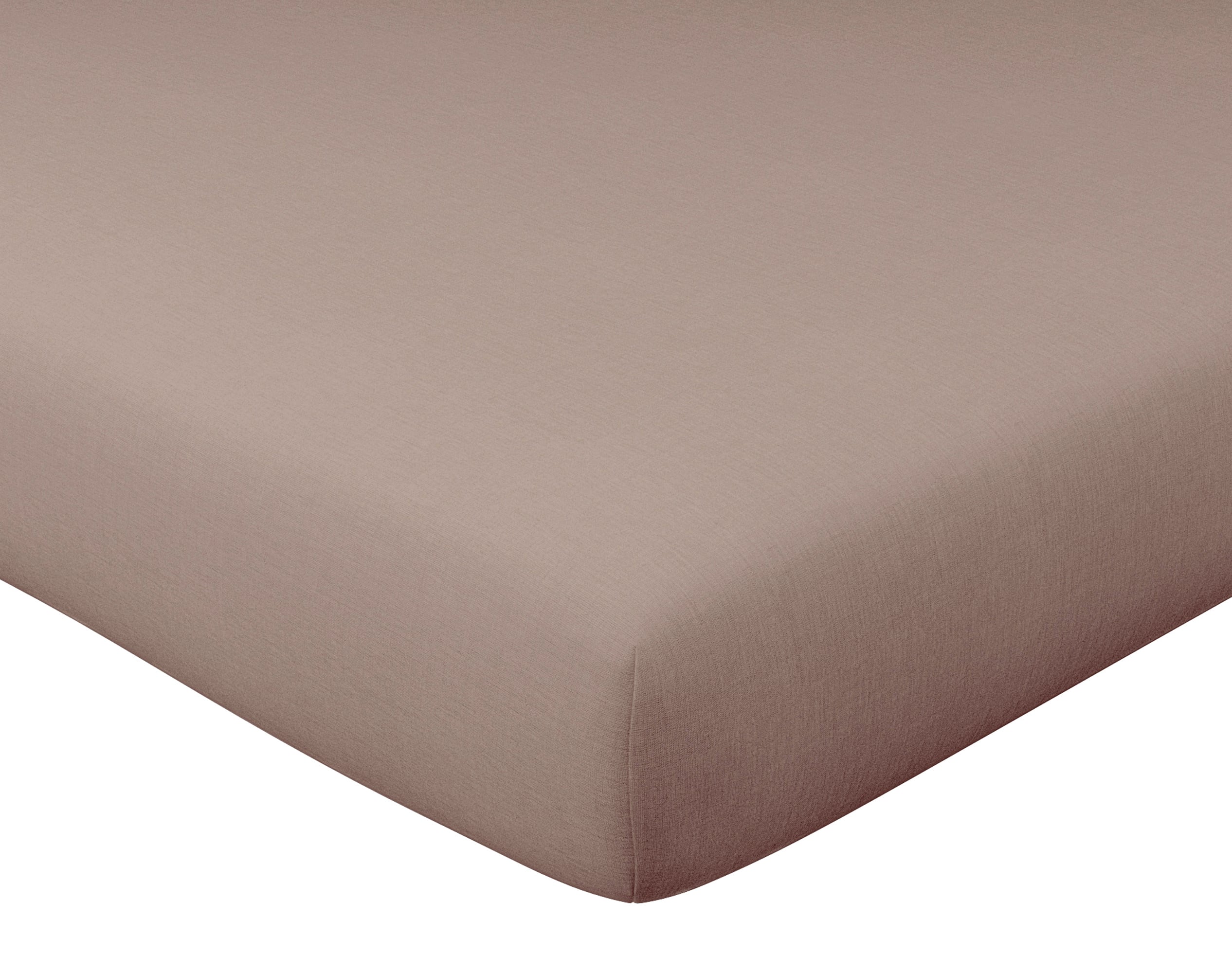Drap-housse 140x190 en lin lavé beige chataigne (photo) Drap-housse 140x190 en lin lavé beige chataigne