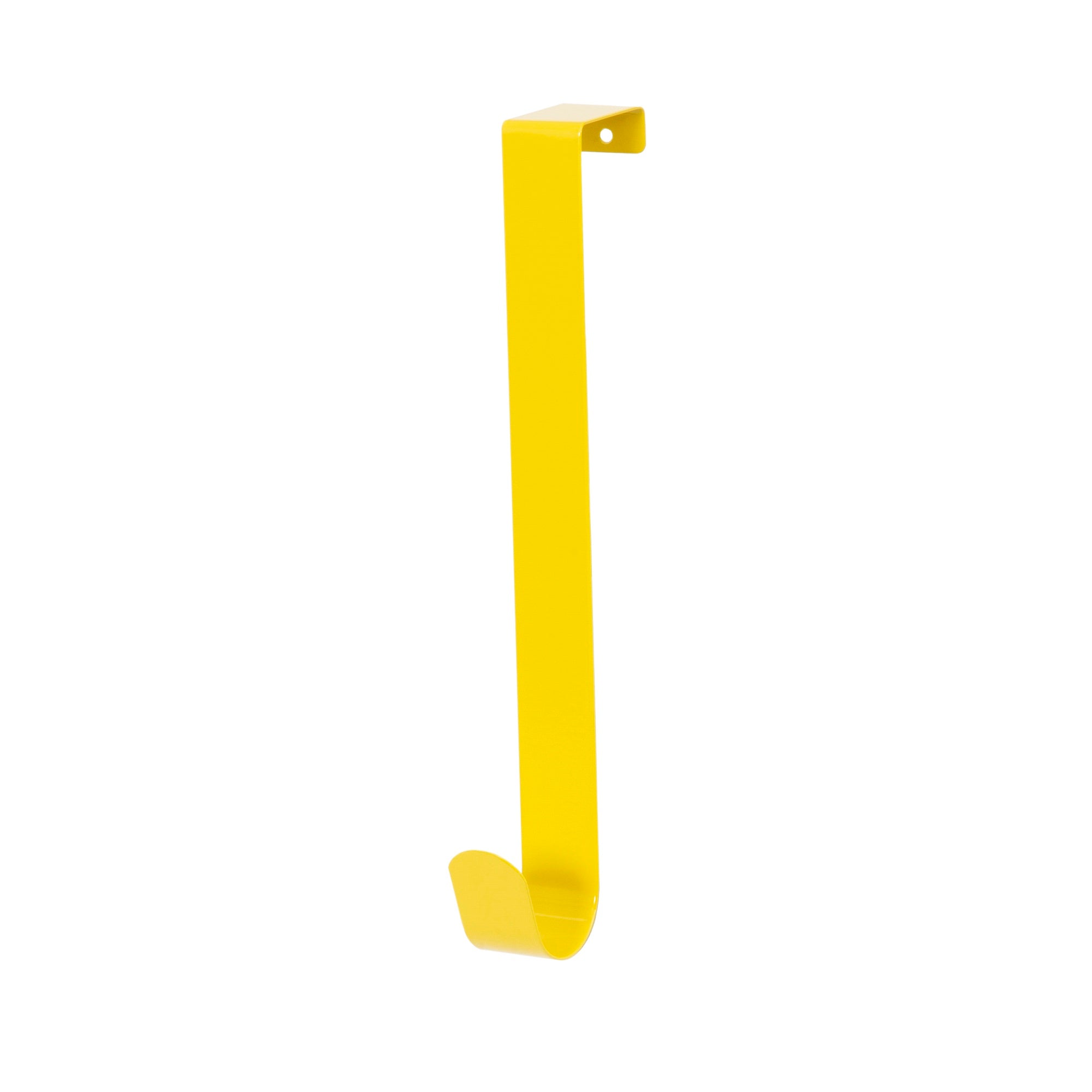 Patère de porte 1 crochet jaune Patère de porte 1 crochet jaune