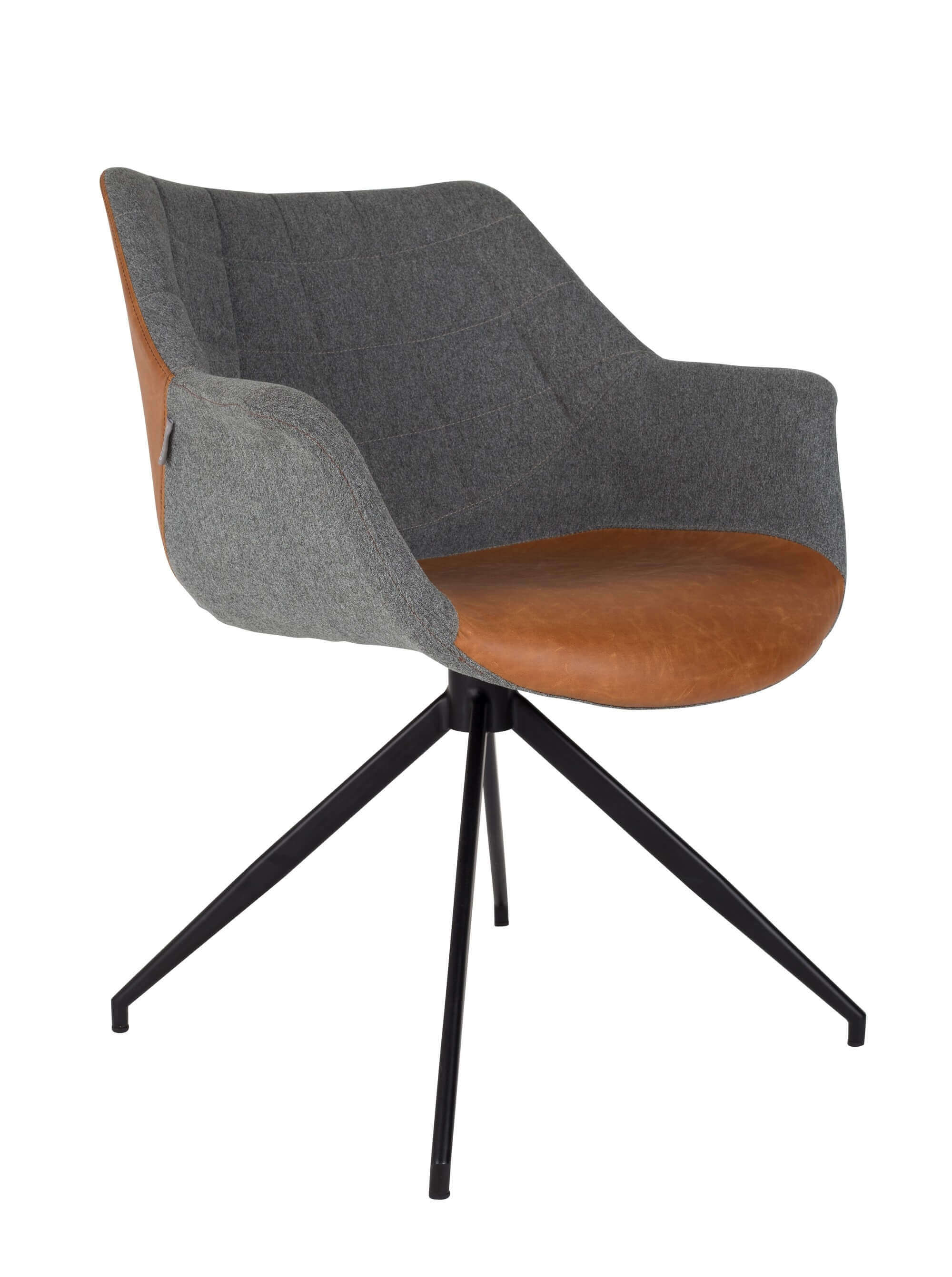Fauteuil de bureau en tissu gris Fauteuil de bureau en tissu gris