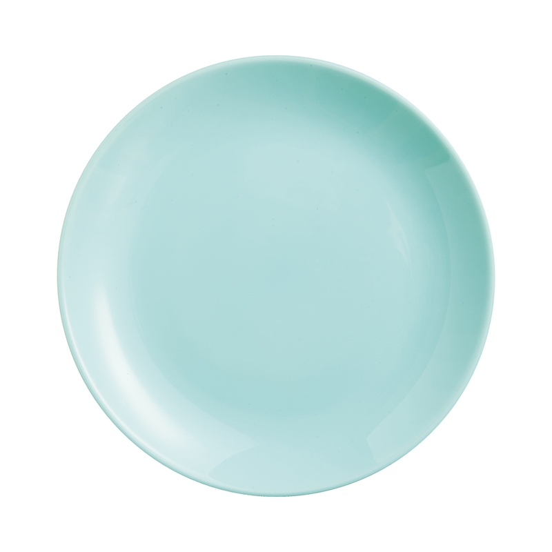 Assiette à dessert en opale turquoise D19cm Assiette à dessert en opale turquoise D19cm