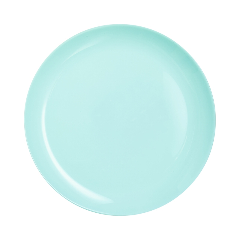Assiette plate en opale turquoise D27cm Assiette plate en opale turquoise D27cm