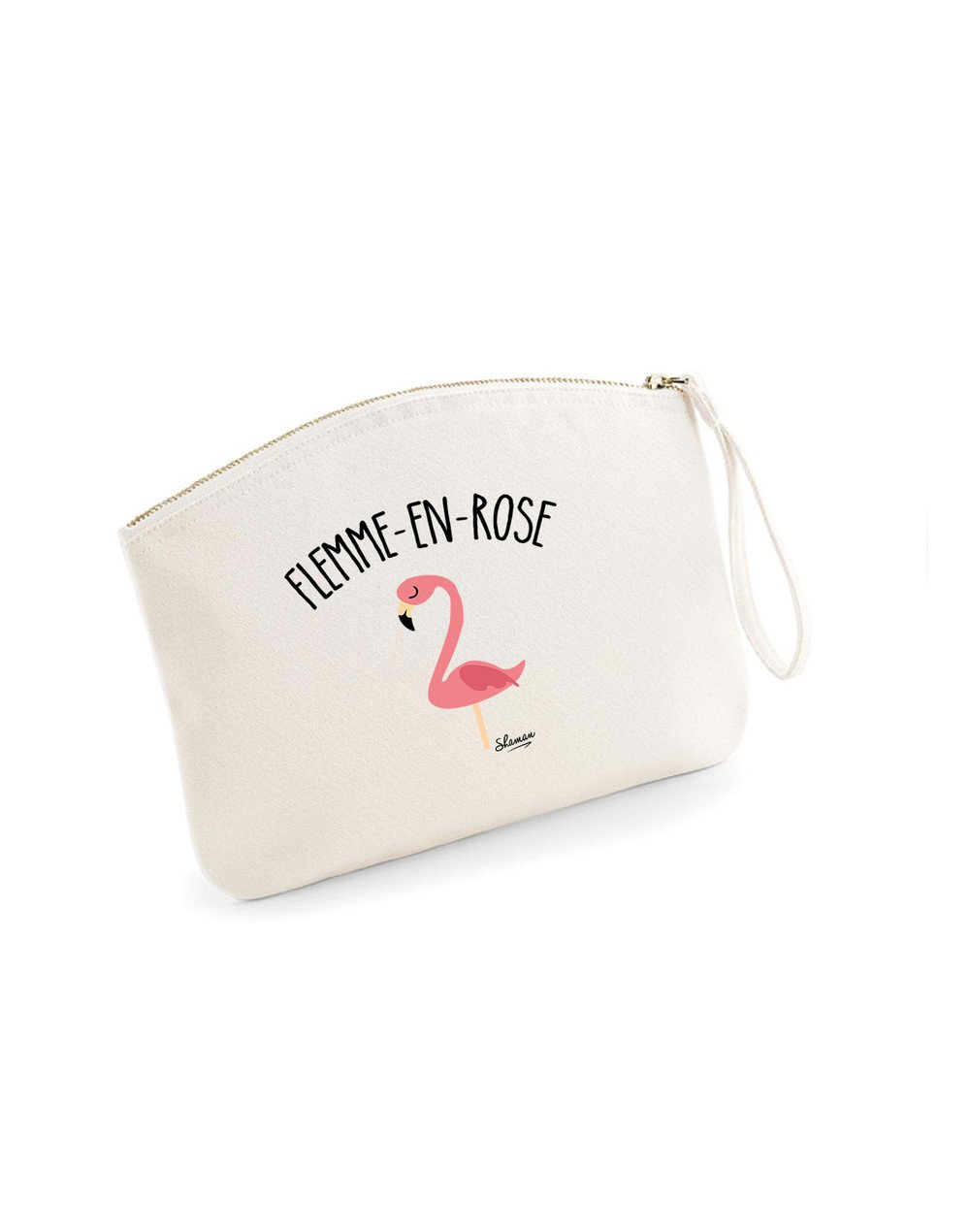 FLEMME EN ROSE - Pochette Natural en coton FLEMME EN ROSE - Pochette Natural en coton